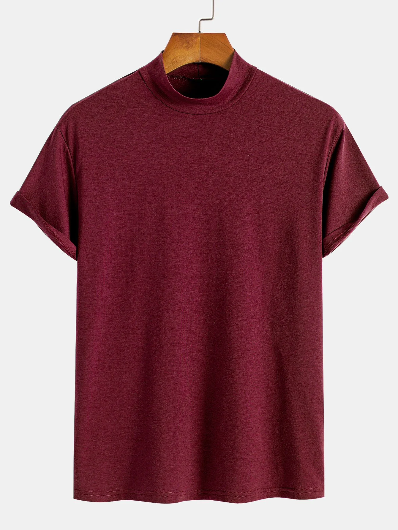 Kurzarm-Mockneck-T-Shirt - Image 8