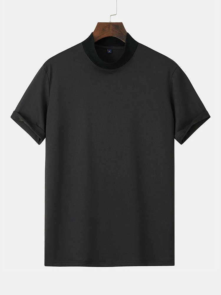 Kurzarm-Mockneck-T-Shirt - Image 2