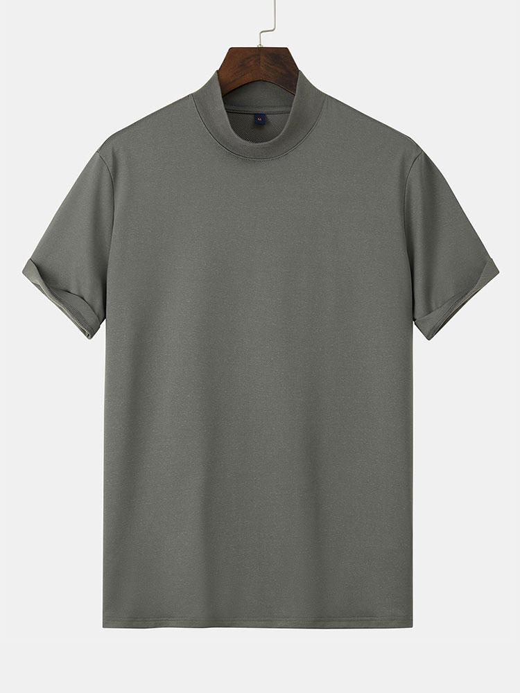 Kurzarm-Mockneck-T-Shirt - Image 4