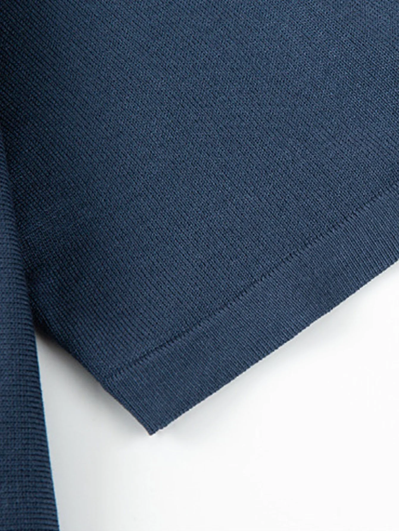 Kurzarm Mehrfarbiger Knopf-Oben Pullover Polo - Image 7