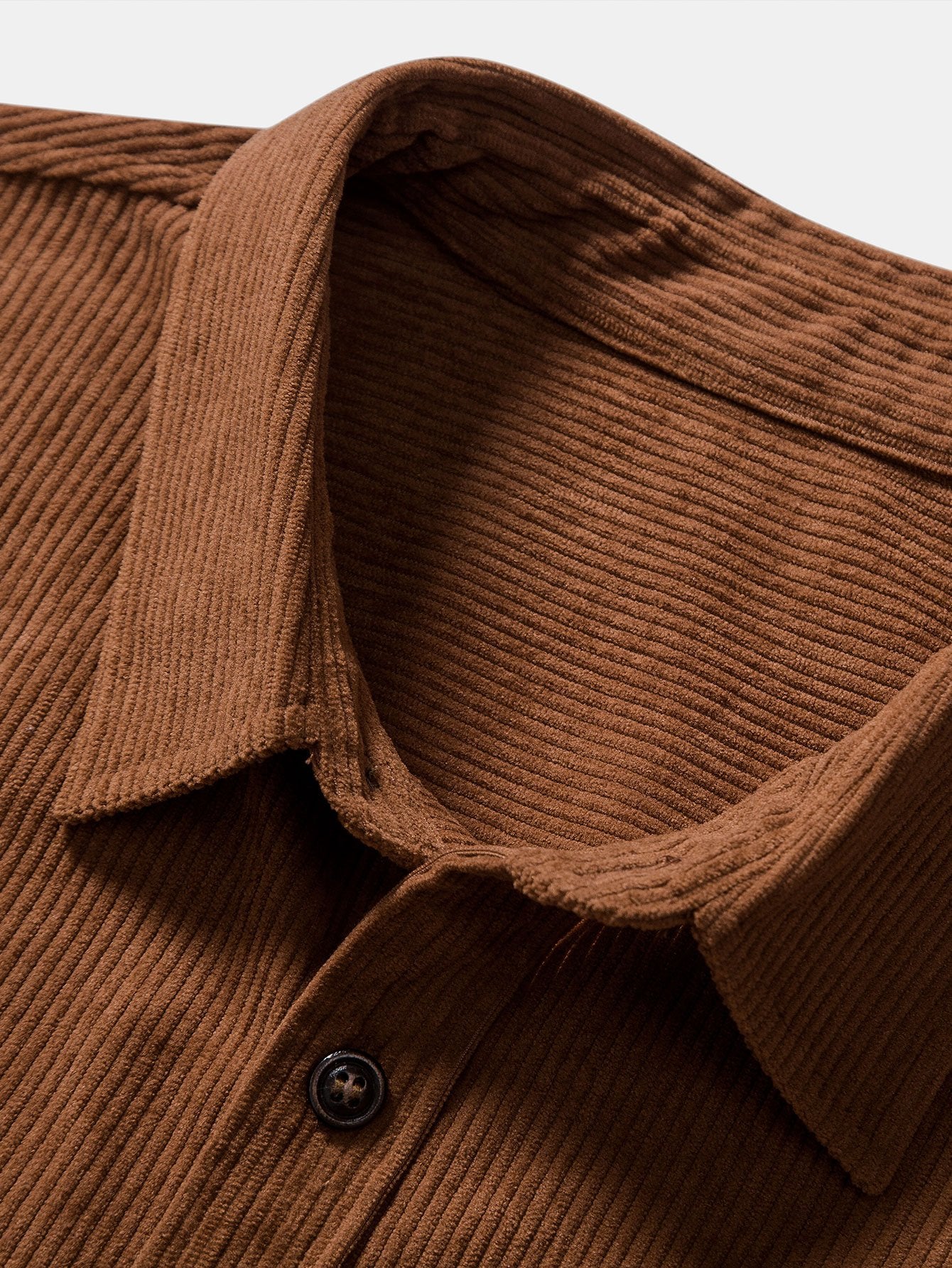 Kurzarmhemd mit aufgesetzten Taschen aus Cord - Image 5