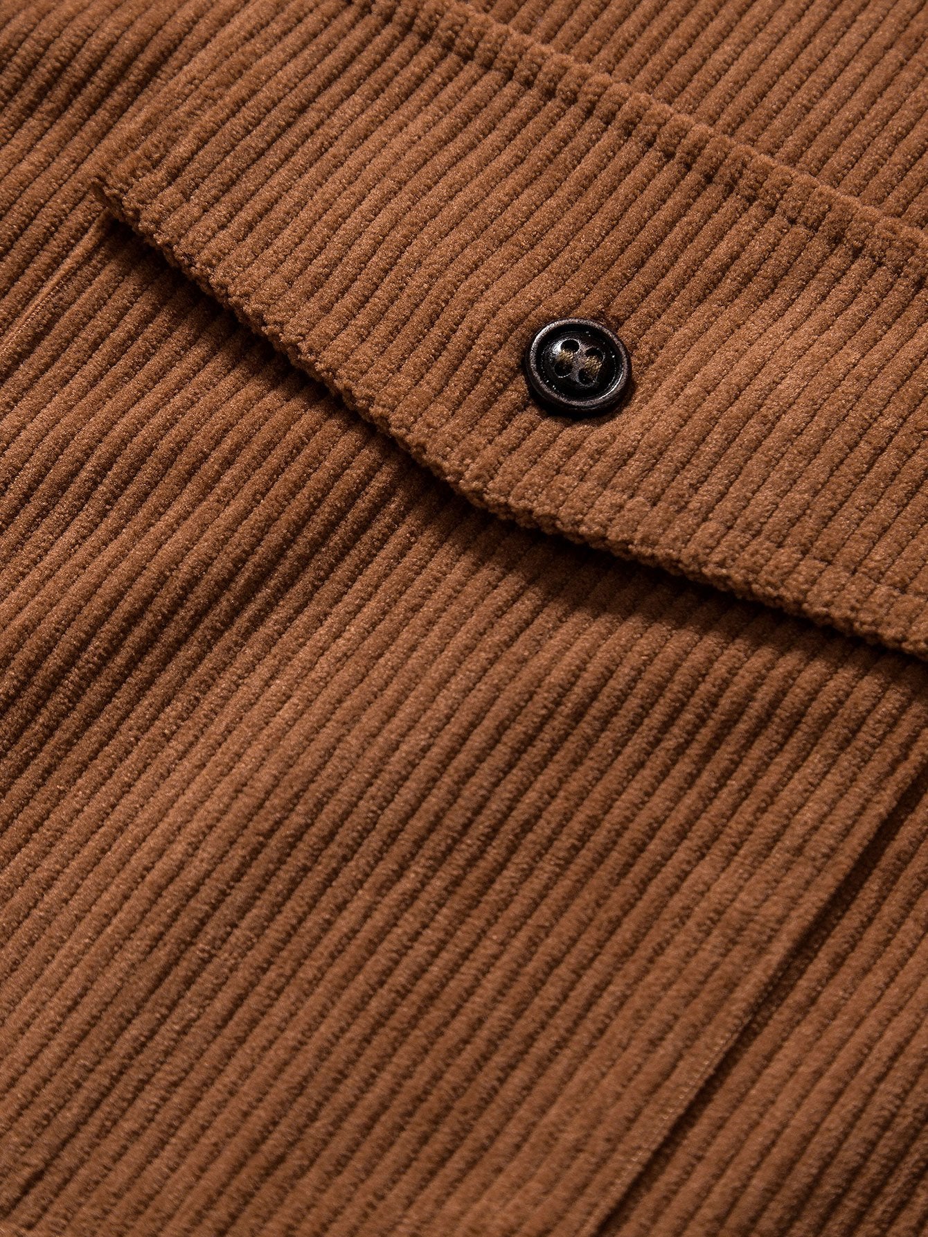 Kurzarmhemd mit aufgesetzten Taschen aus Cord - Image 6