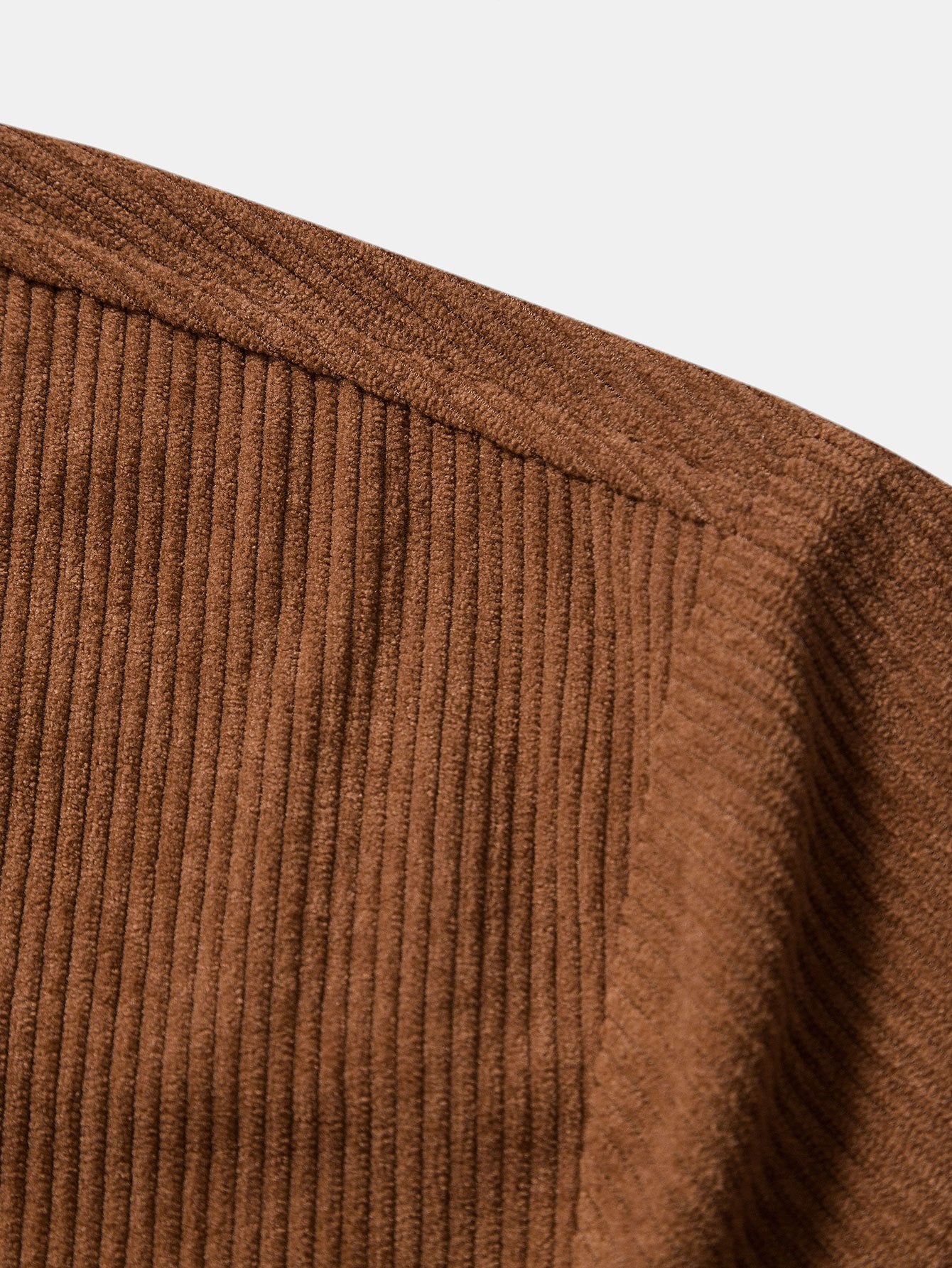 Kurzarmhemd mit aufgesetzten Taschen aus Cord - Image 7