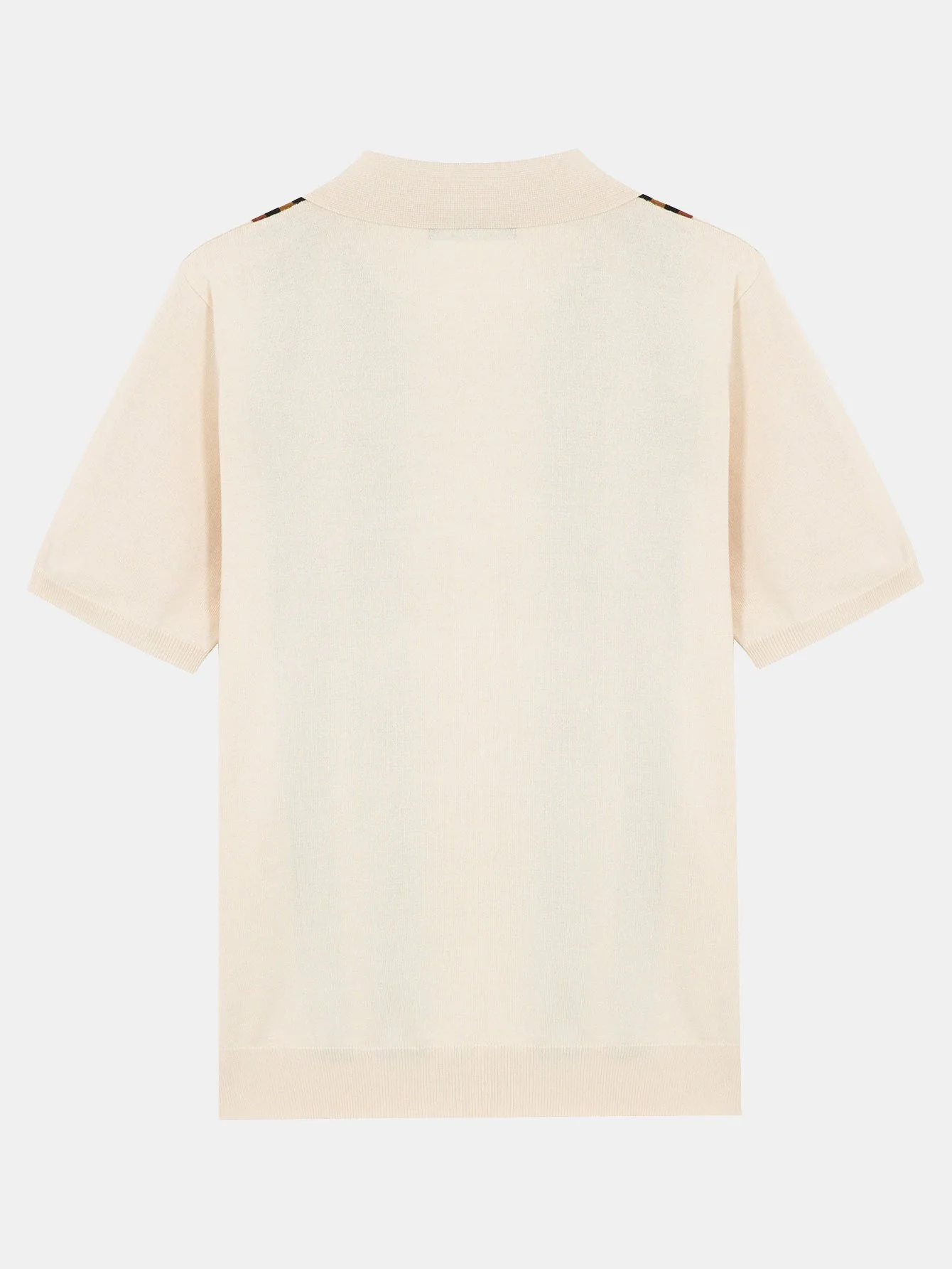 Kurzarm gestreiftes Button-Up Sweater Polo - Image 4
