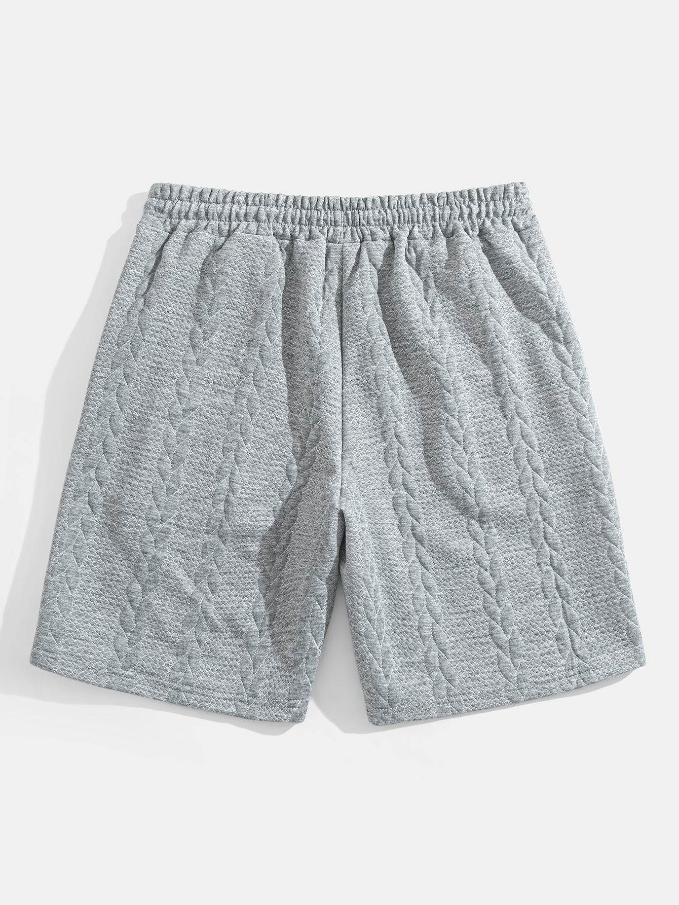 Relaxed Fit Mid-Length Sleeve Twist Jacquard T-Shirt & Shorts - Image 18