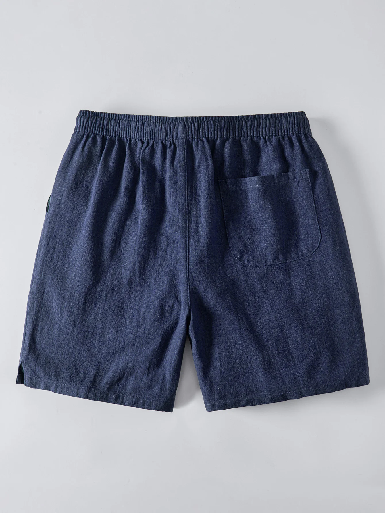 Linen Blend Drawstring 7" Shorts - Image 6