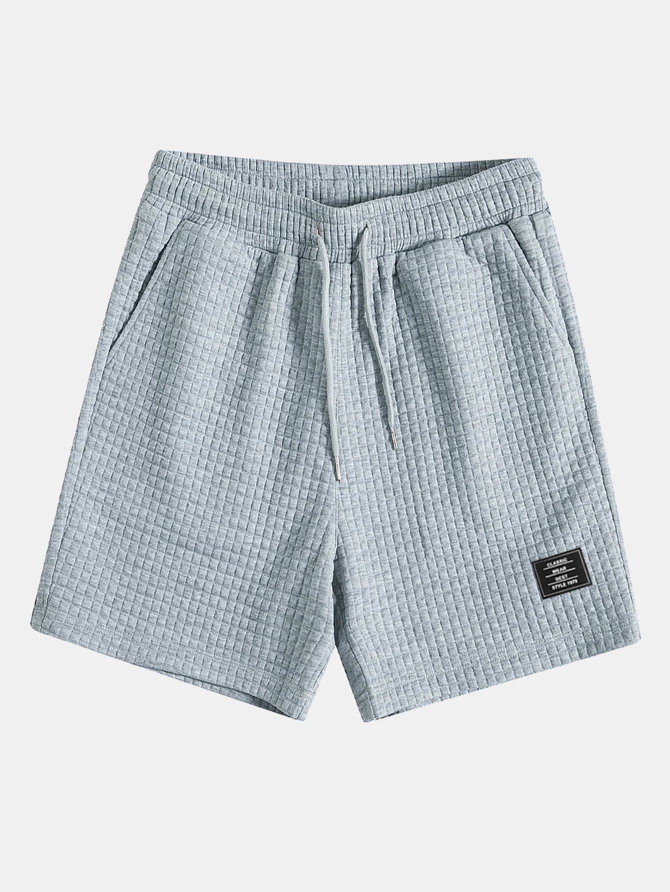 Kurzarm Waffel Arc Saum T-Shirt & Shorts - Image 12