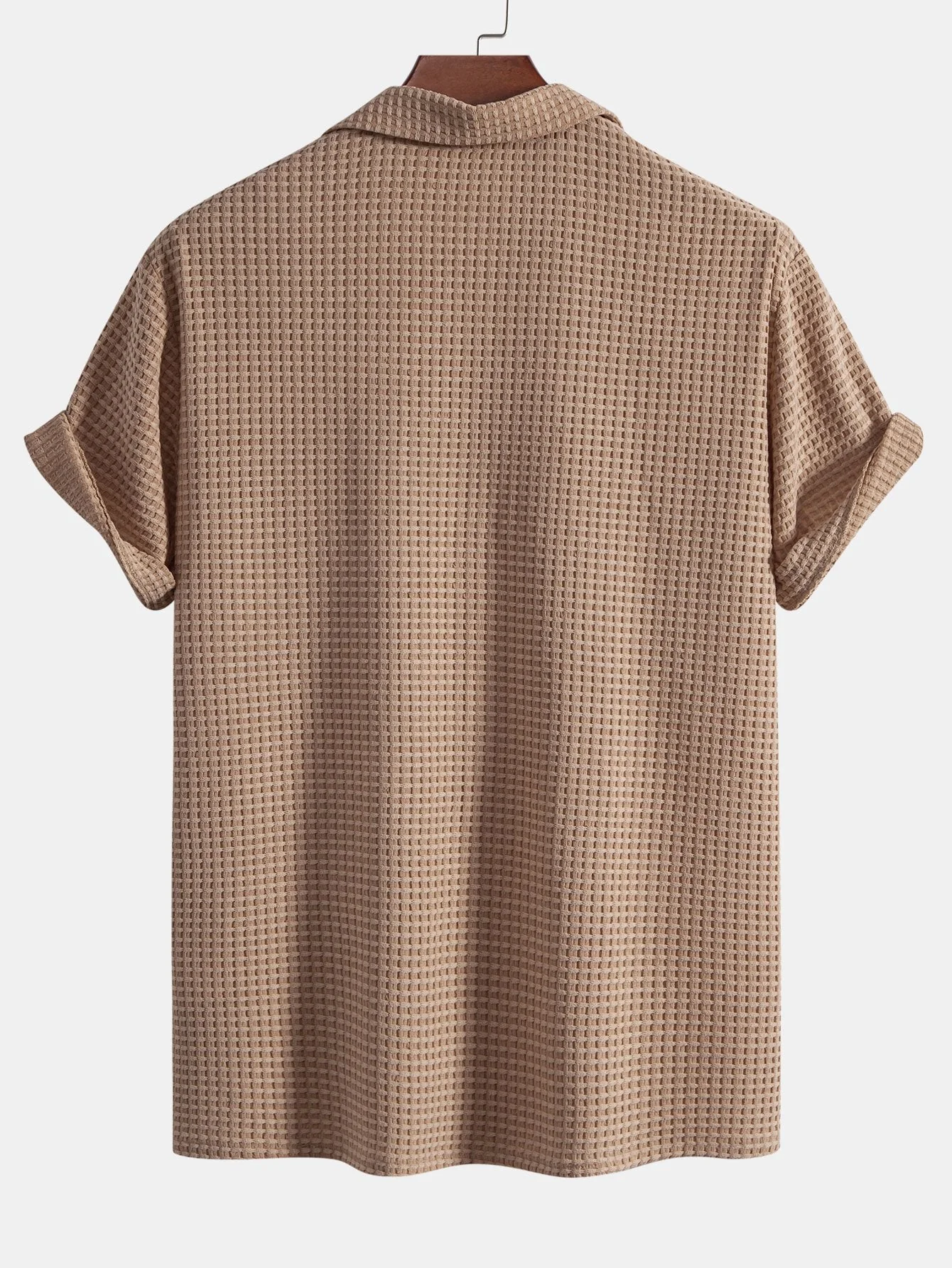 Kurzarm-Waffel-Cuban-Shirt & gerade Leinenhose - Image 10