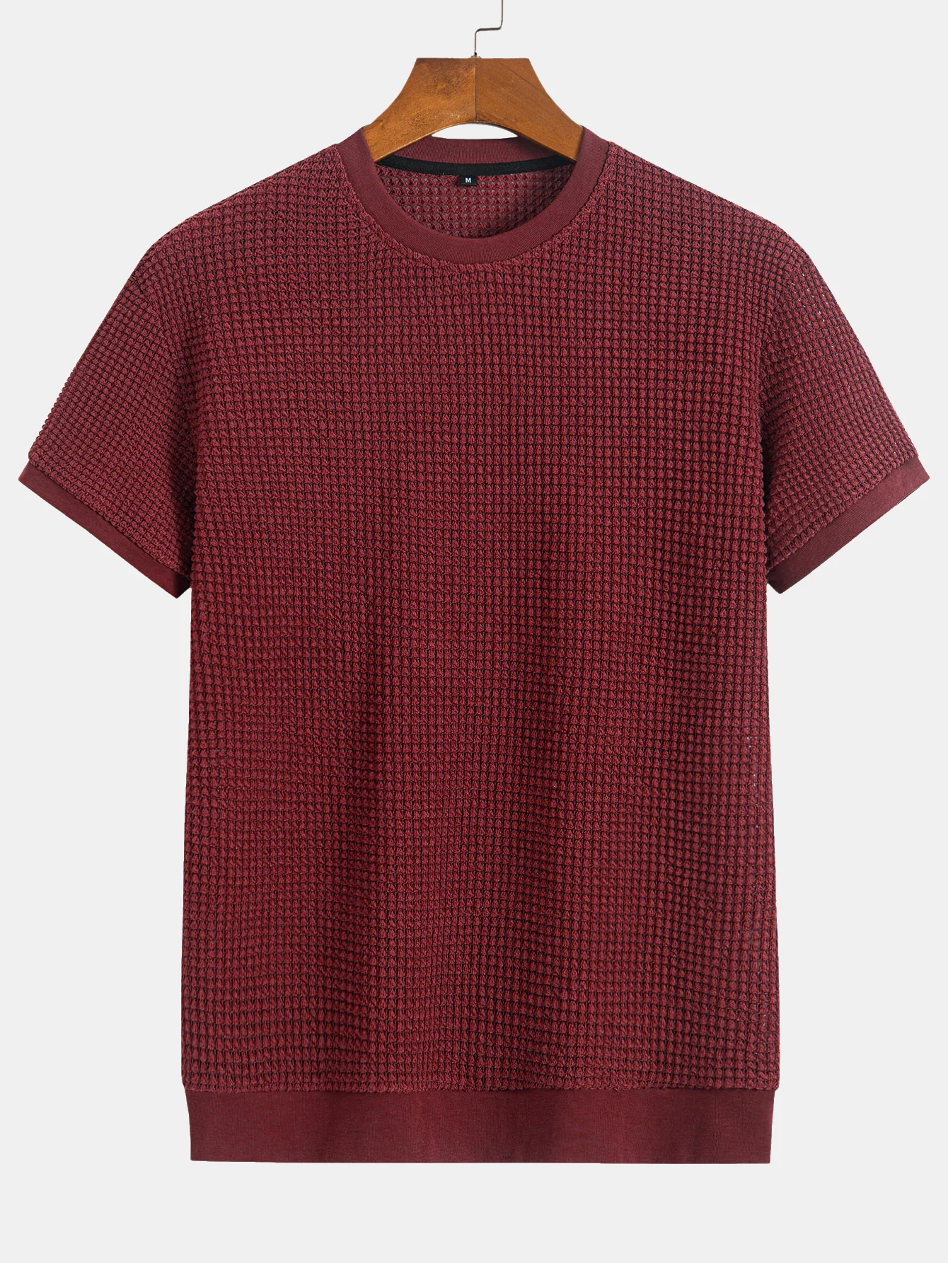 T-Shirt mit kurzem Arm und Waffelrippensaum - Image 10