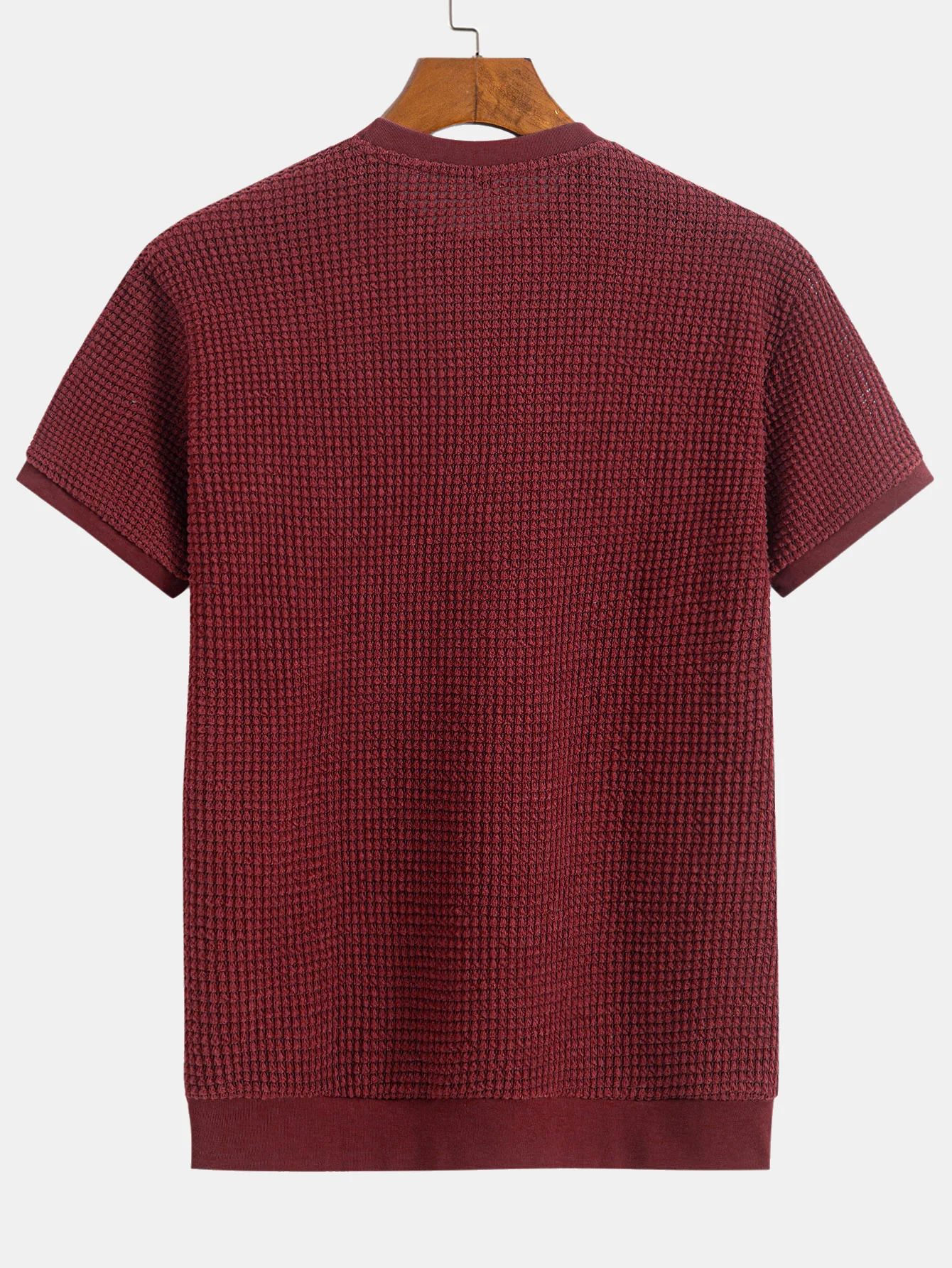 T-Shirt mit kurzem Arm und Waffelrippensaum - Image 11