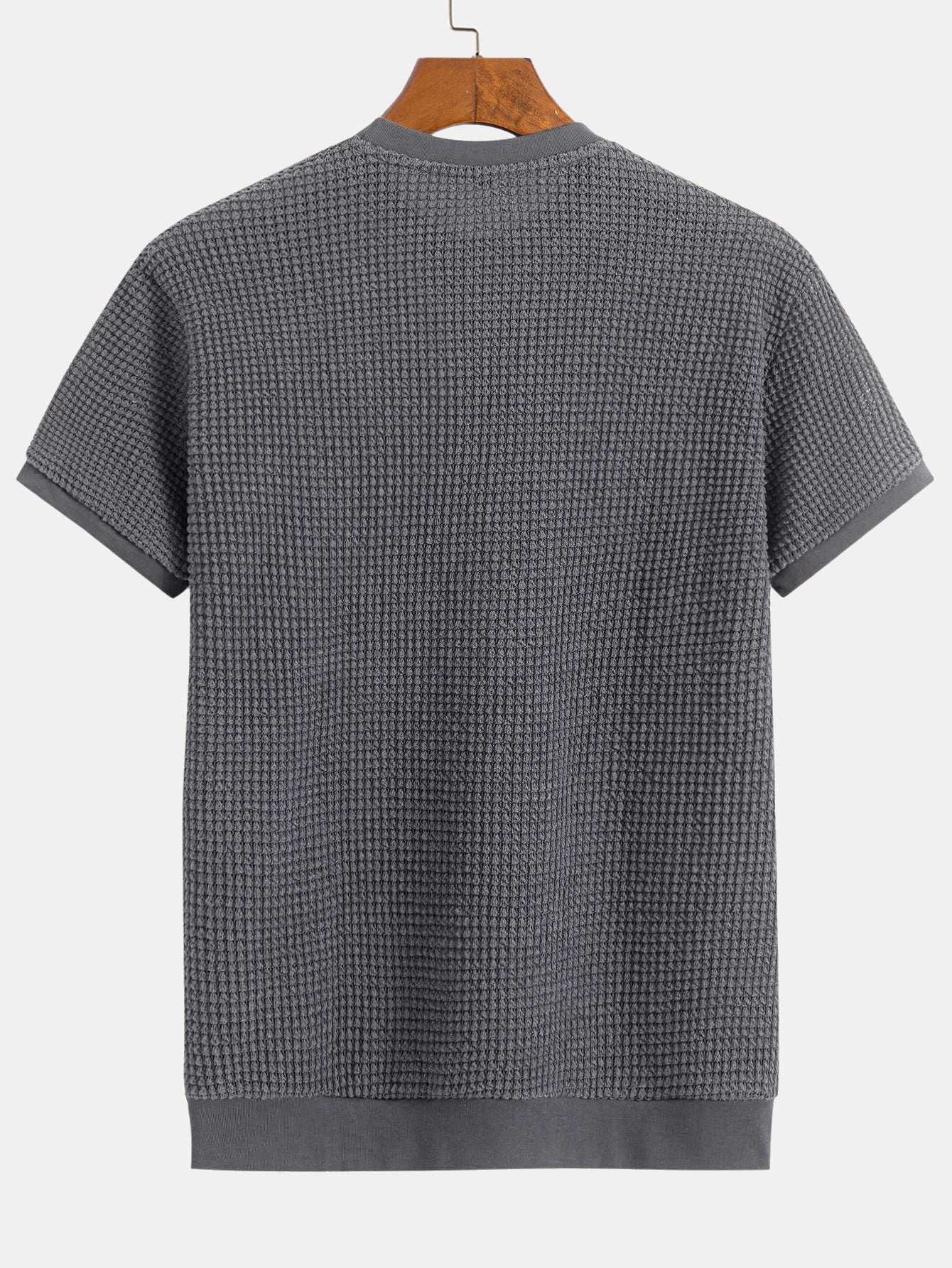 T-Shirt mit kurzem Arm und Waffelrippensaum - Image 12