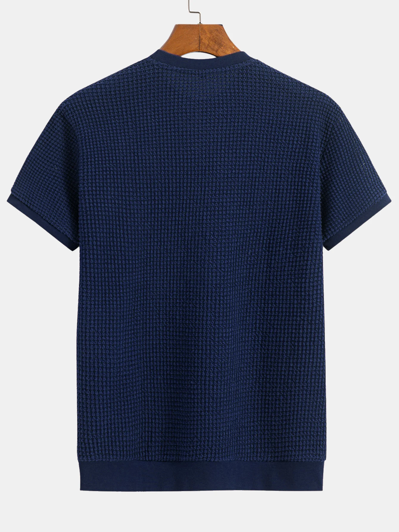 T-Shirt mit kurzem Arm und Waffelrippensaum - Image 14