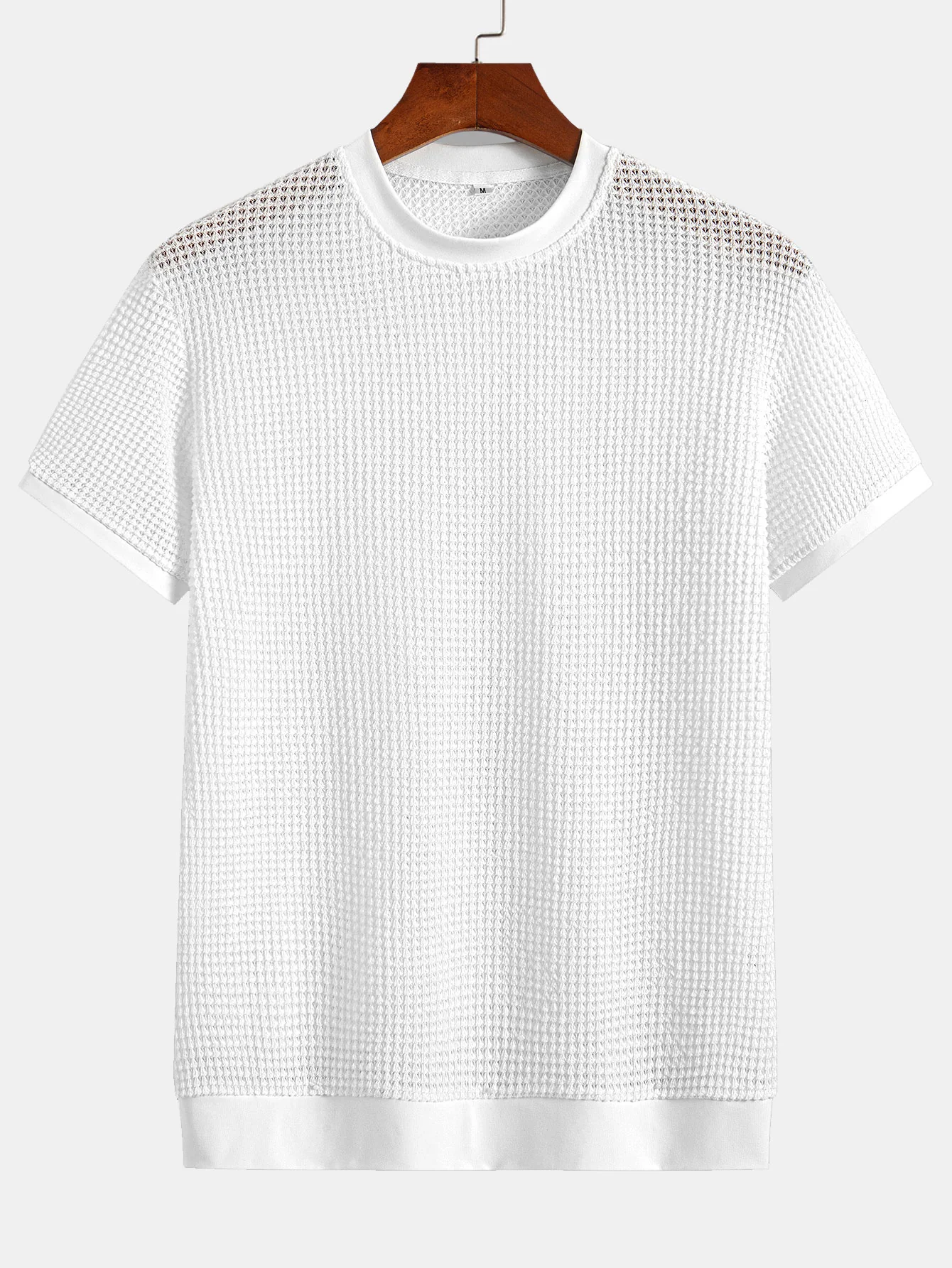 T-Shirt mit kurzem Arm und Waffelrippensaum - Image 15