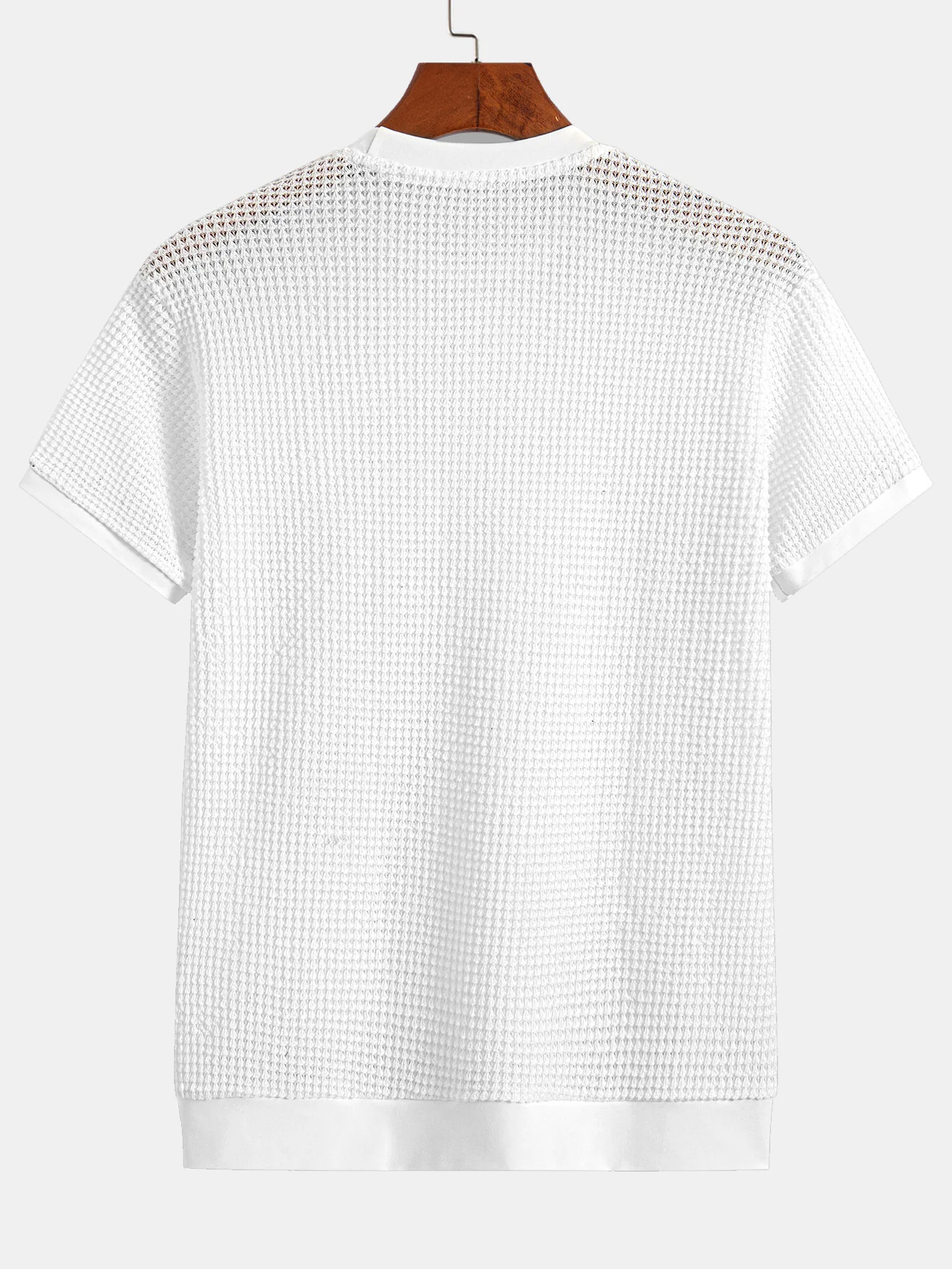 T-Shirt mit kurzem Arm und Waffelrippensaum - Image 16