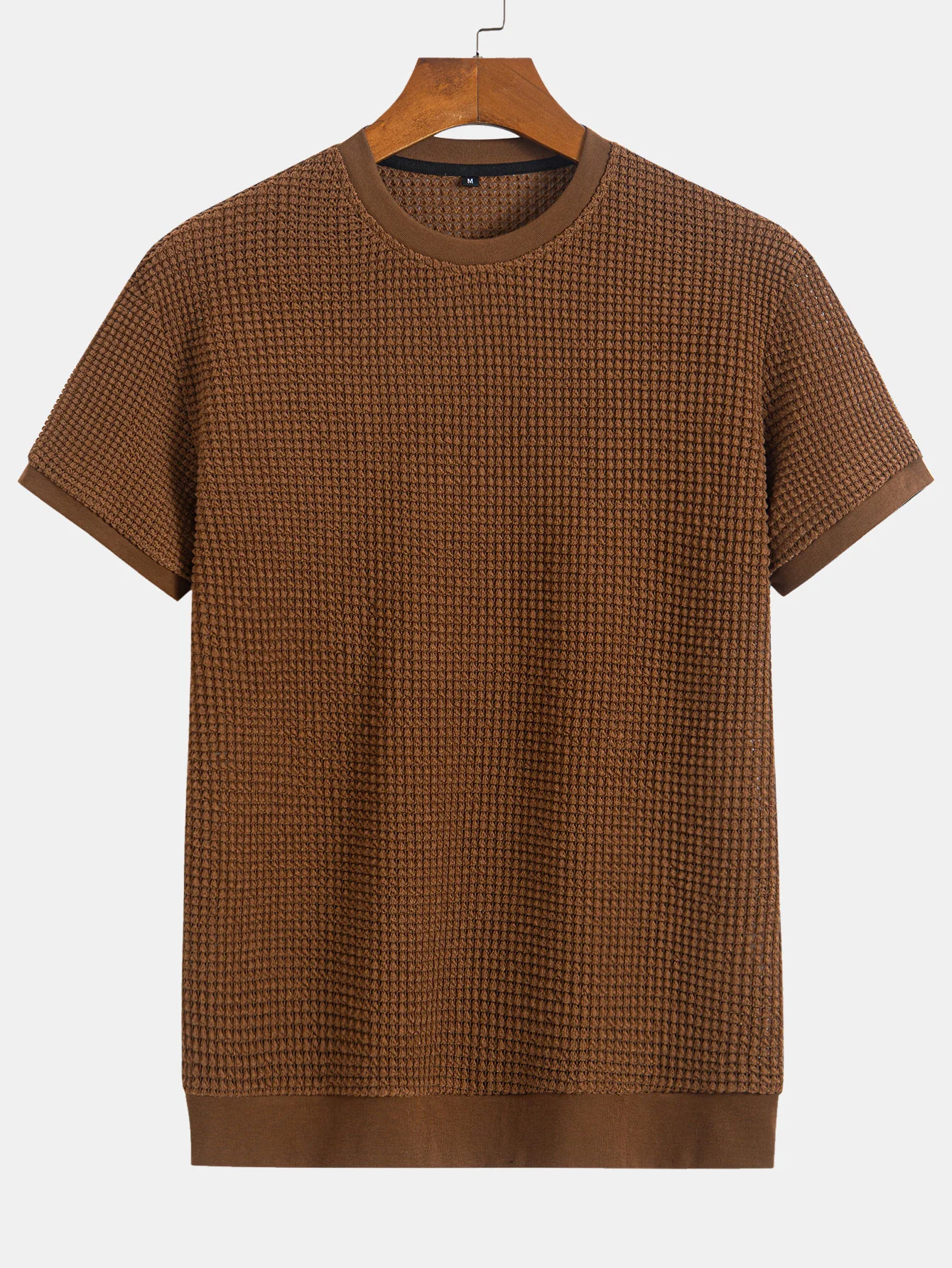 T-Shirt mit kurzem Arm und Waffelrippensaum - Image 7