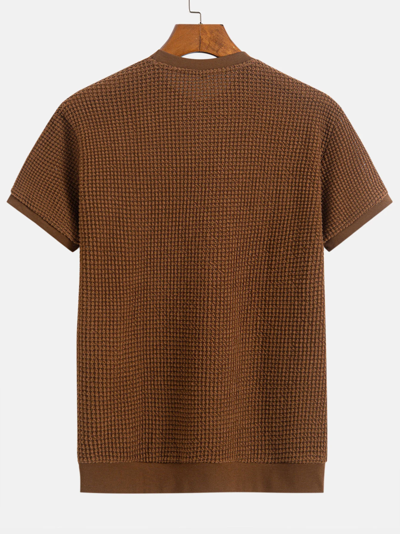 T-Shirt mit kurzem Arm und Waffelrippensaum - Image 8