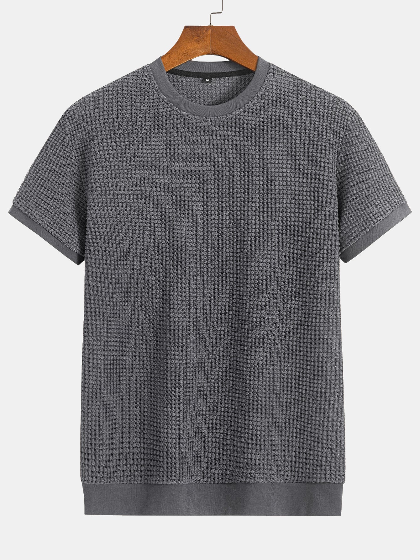 T-Shirt mit kurzem Arm und Waffelrippensaum - Image 9