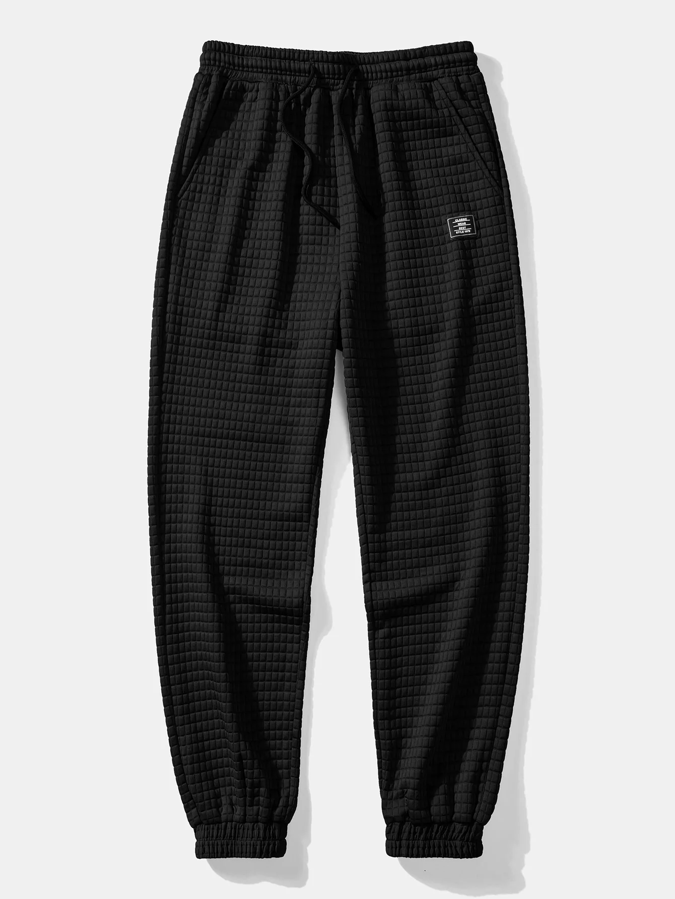 Kurzarm-Waffelshirt & Waffel-Jogginghose mit Kordelzug - Image 11
