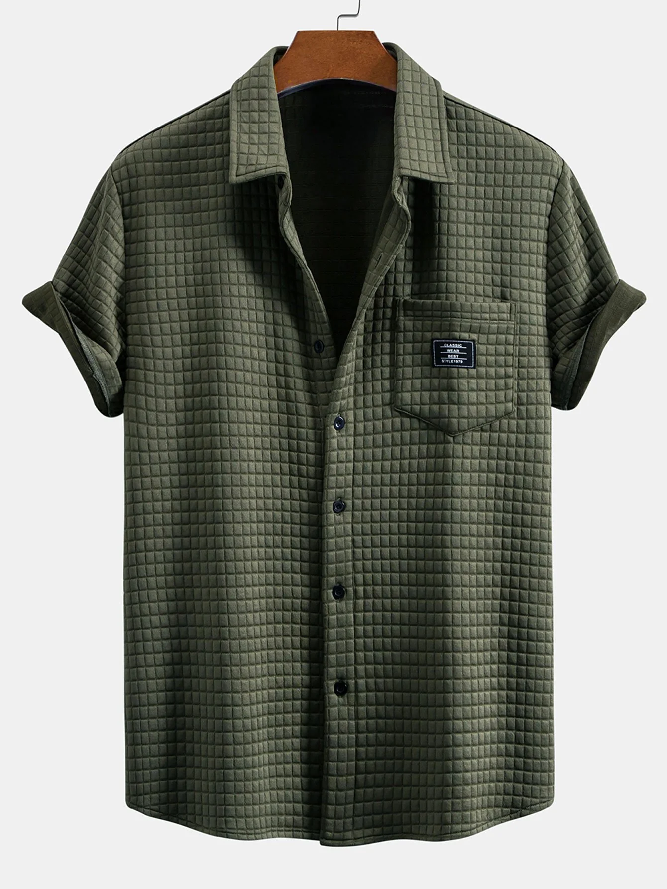 Kurzarm-Waffelshirt & Waffel-Drawstring-Shorts - Image 8