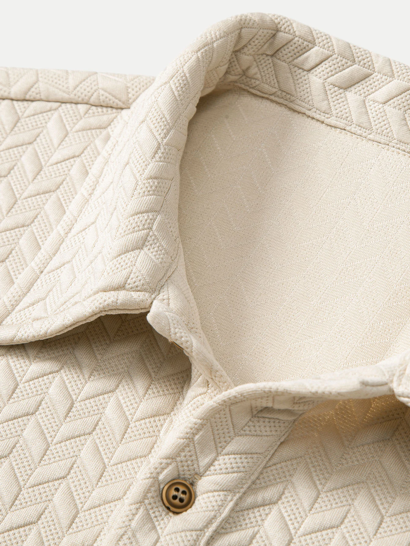 Kurzarm-Jacquard-Textur-Polo - Image 7