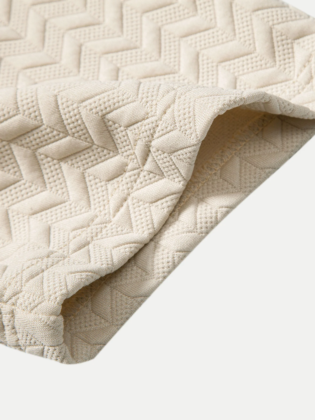 Kurzarm-Jacquard-Textur-Polo - Image 8