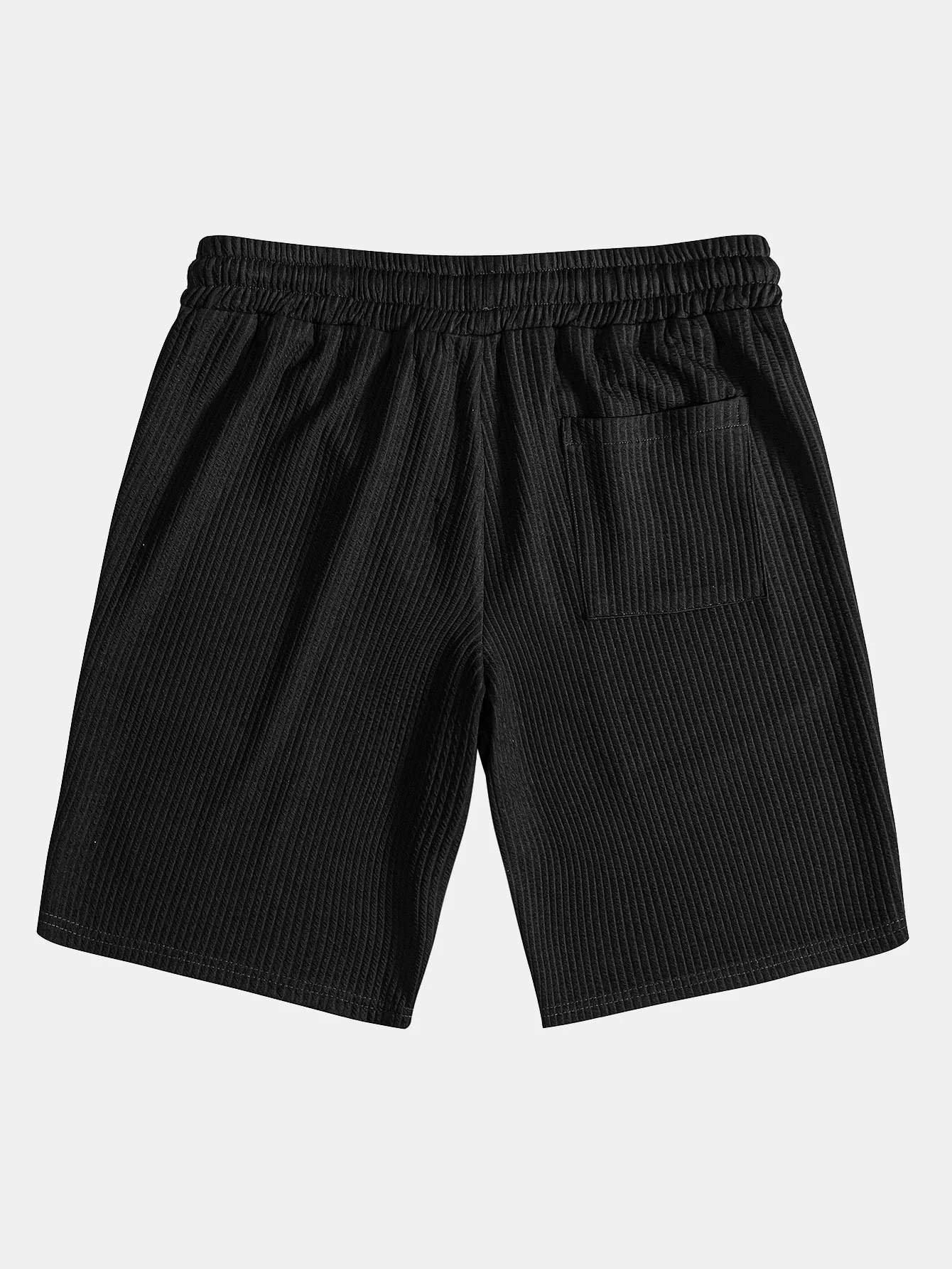 Relaxed Fit Ripp-T-Shirt & Ripp-Shorts mit Kordelzug - Image 13