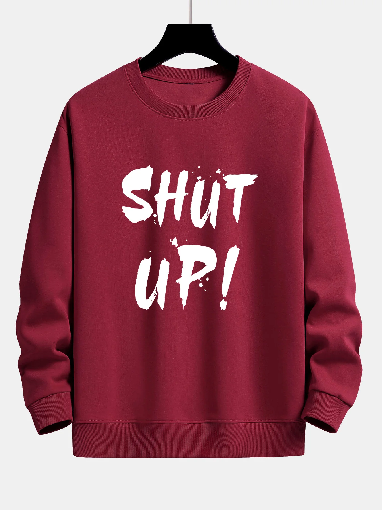 Shut Up Print Relax Fit Sweatshirt - Image 5