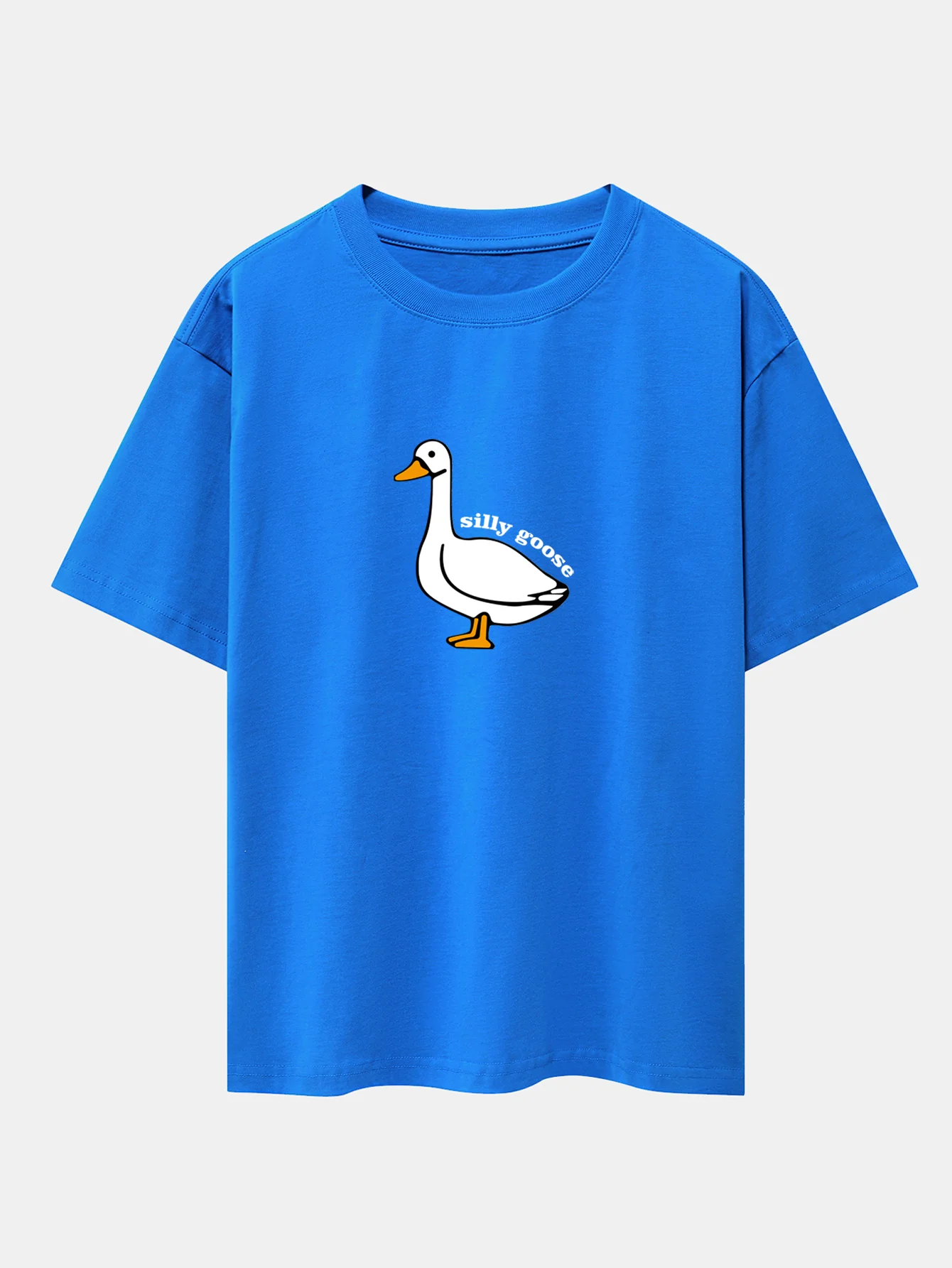 Silly Goose Print Oversize T-Shirt mit überschnittenen Schultern - Image 10