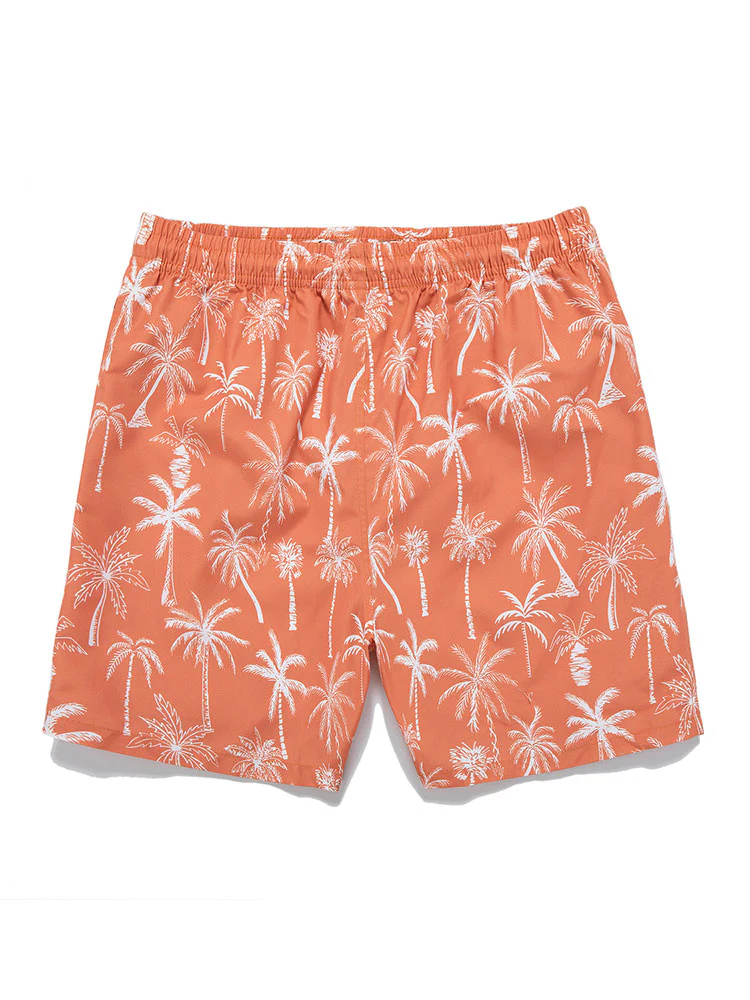 "Skelett im Urlaub" Grafik T-Shirts & Palmenprint Badehosen - Image 5