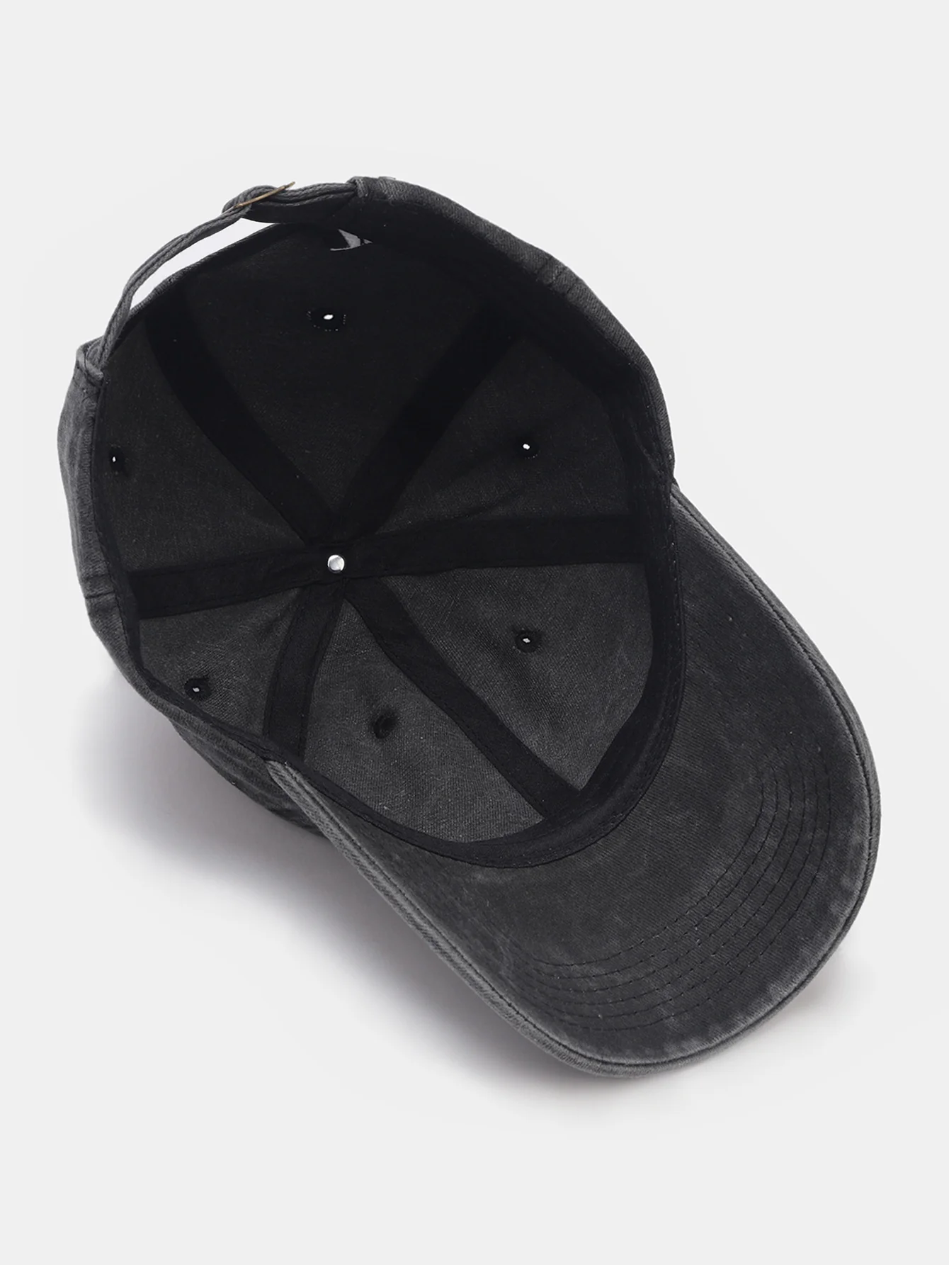 Baseballkappe mit Totenkopf-Print, gewaschen und im Used-Look - Image 8