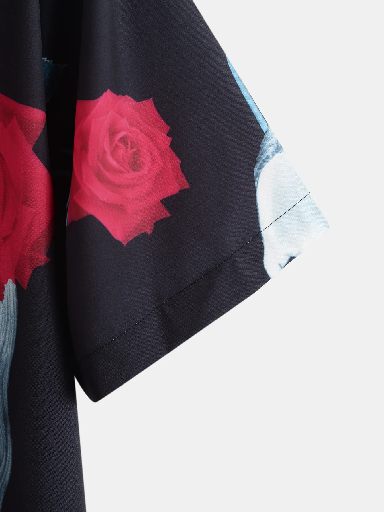 Skull Rose Print Reverskragenhemd - Image 4