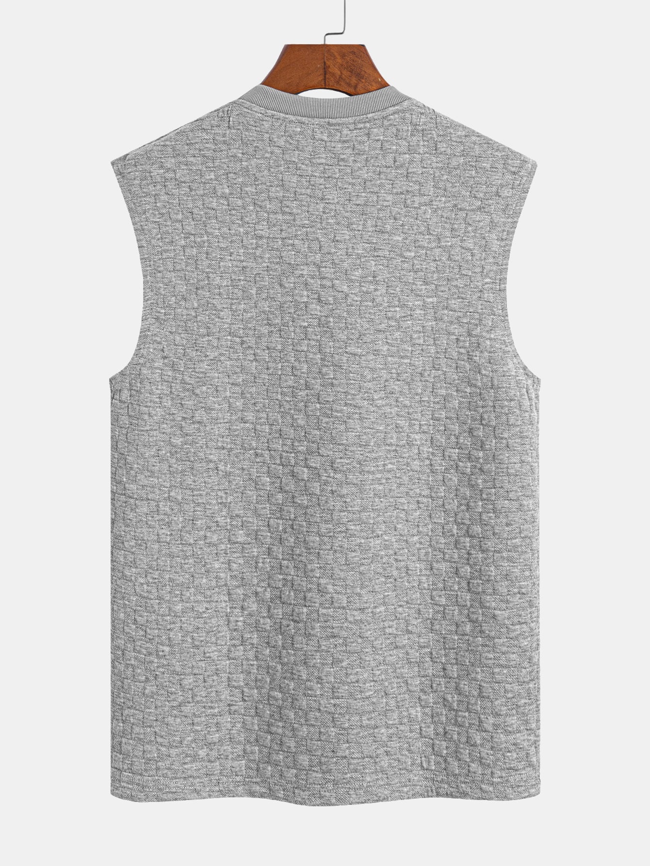 Ärmelloses Schachbrett-T-Shirt - Image 6