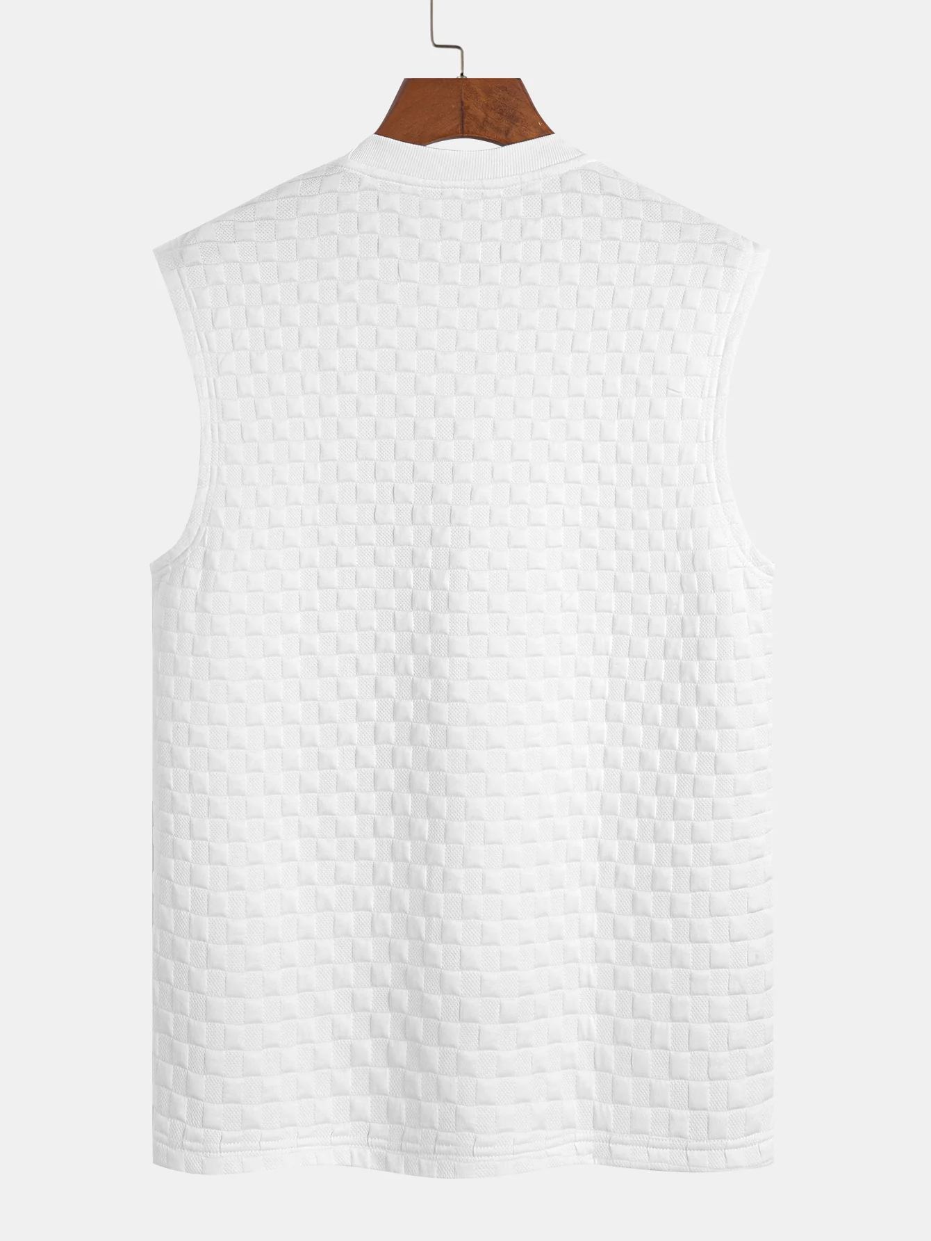 Ärmelloses Schachbrett-T-Shirt - Image 2