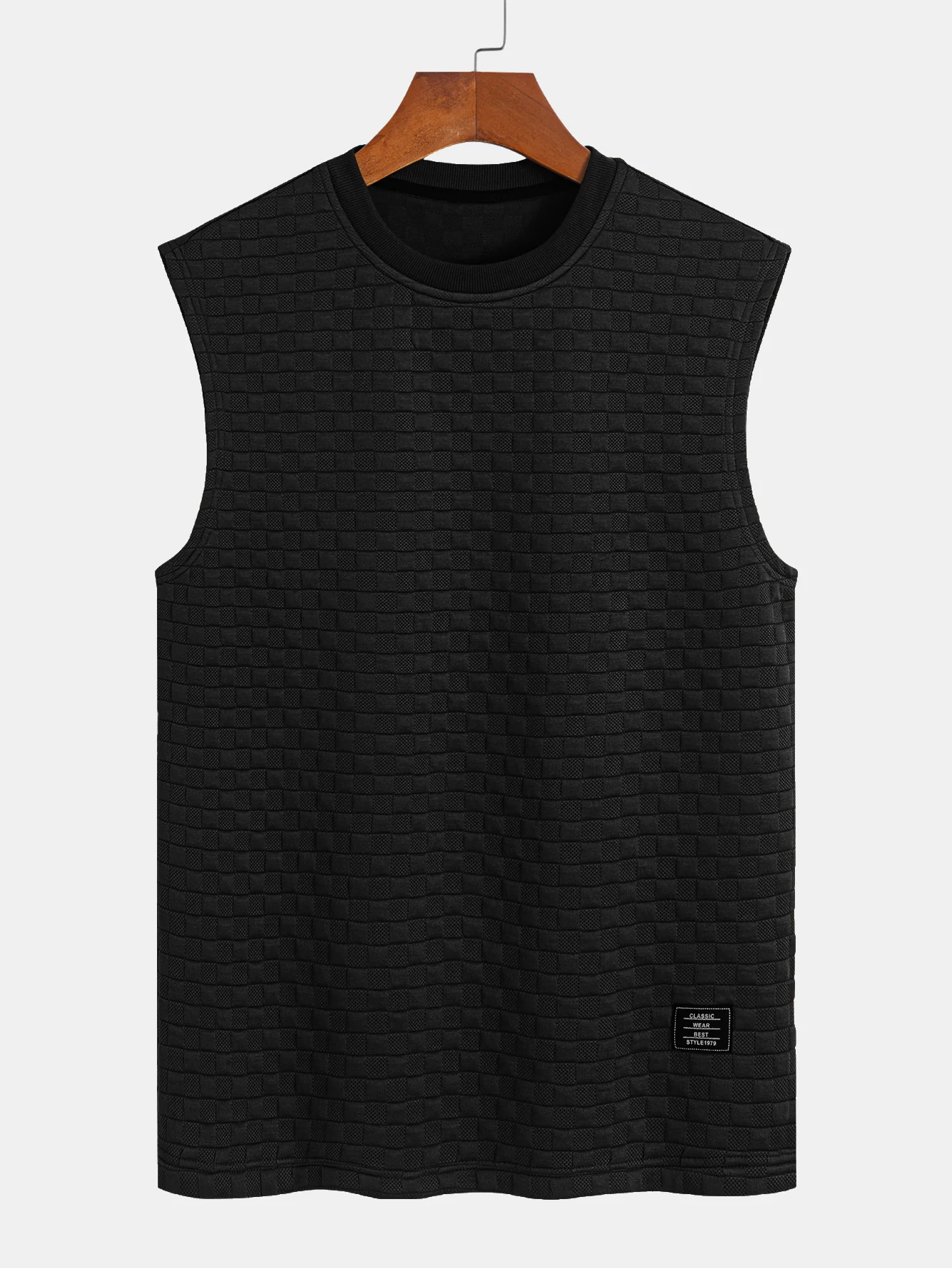 Ärmelloses Schachbrett-T-Shirt - Image 3