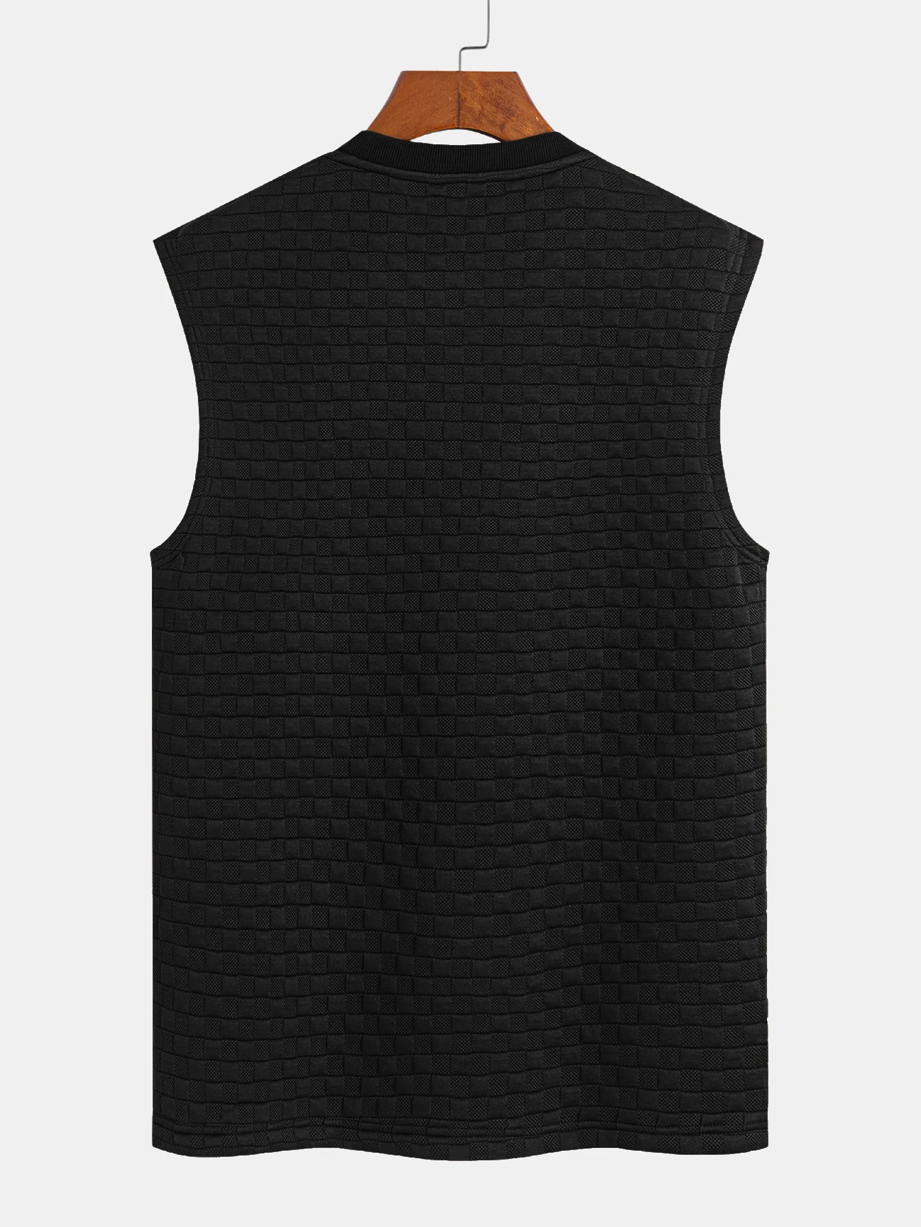 Ärmelloses Schachbrett-T-Shirt - Image 4