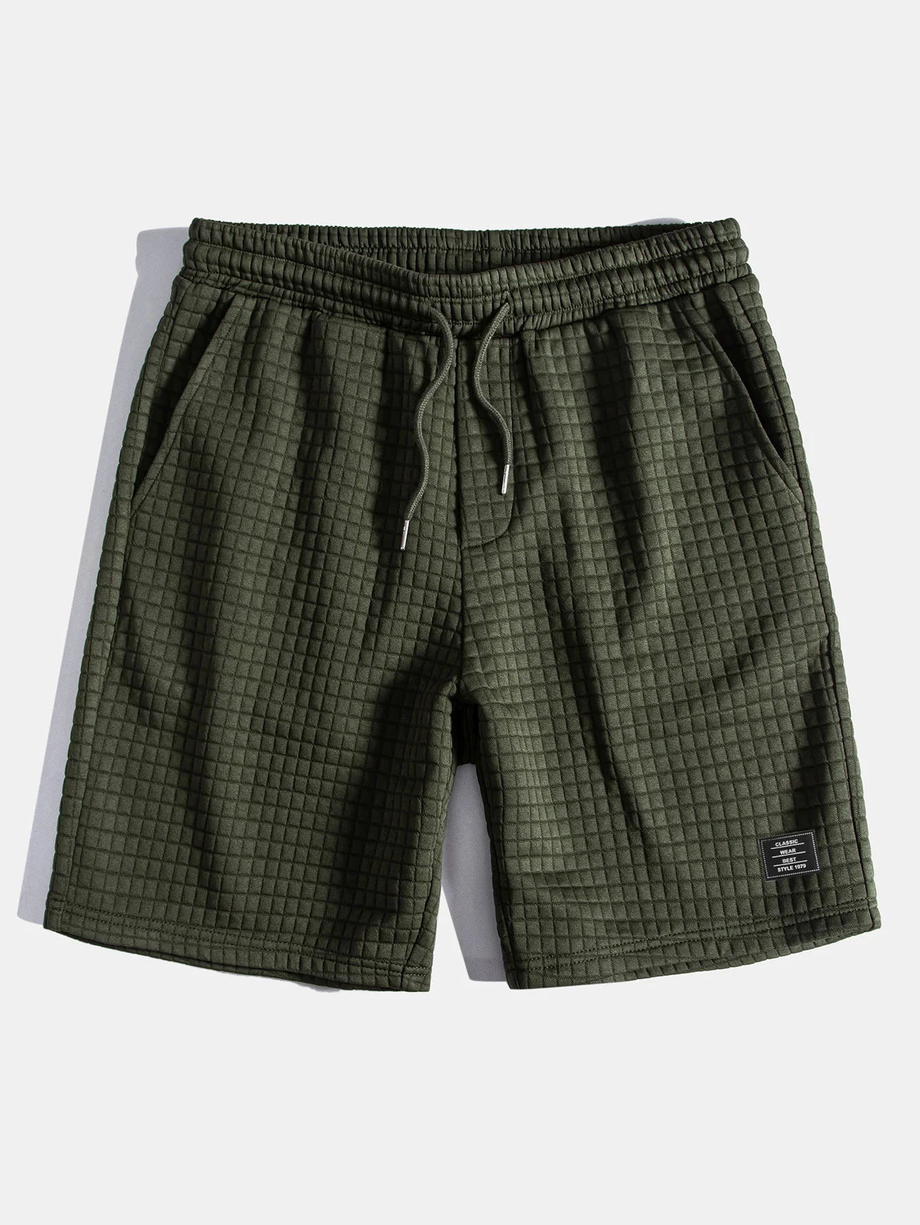 Ärmelloser Waffel-Hoodie mit Kängurutasche & Shorts - Image 15