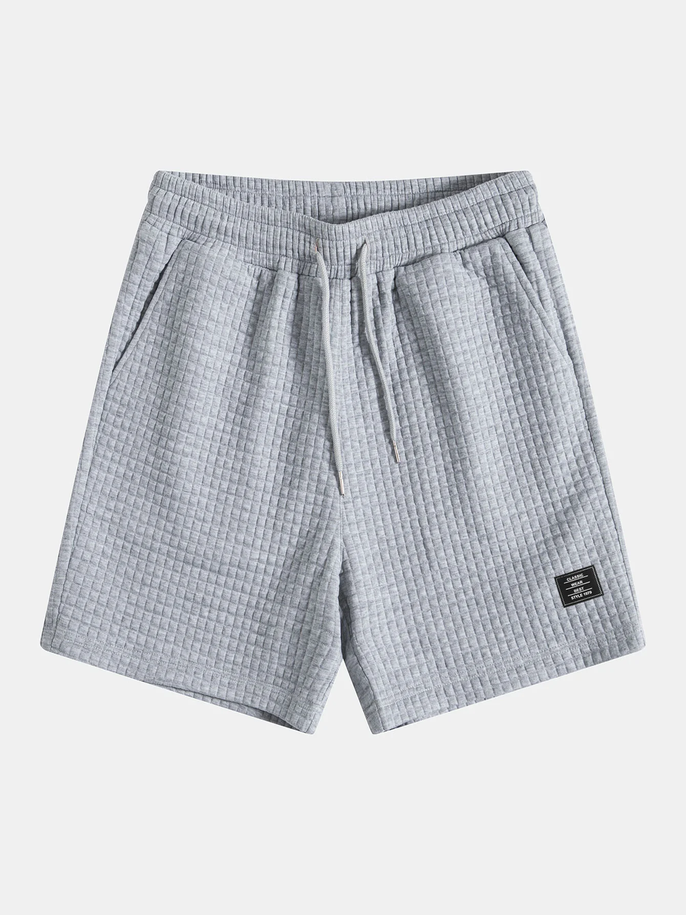 Ärmelloser Waffel-Hoodie mit Kängurutasche & Shorts - Image 16