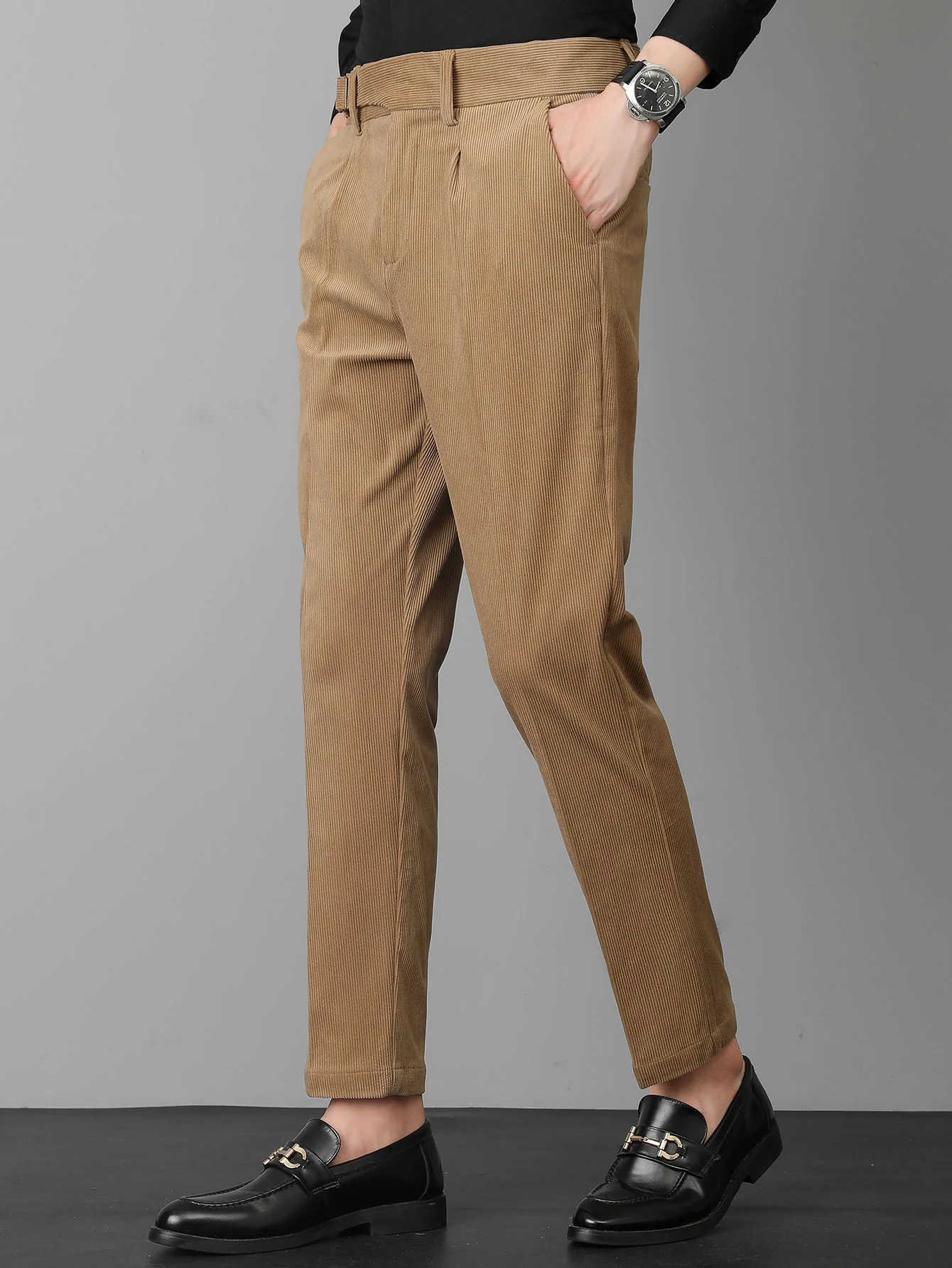 Schlanke Passform Cordhosen Naples - Image 3