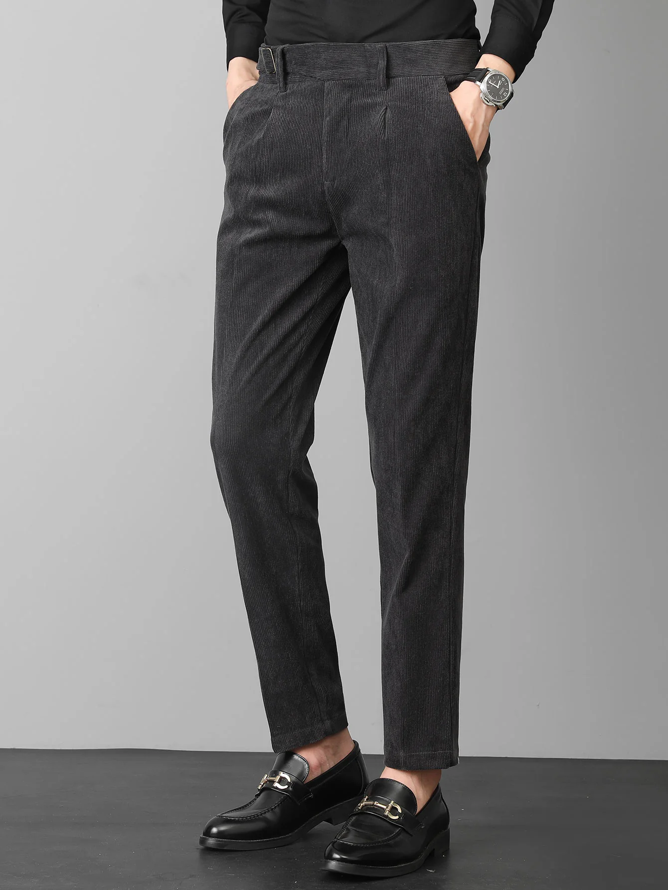 Schlanke Passform Cordhosen Naples - Image 5