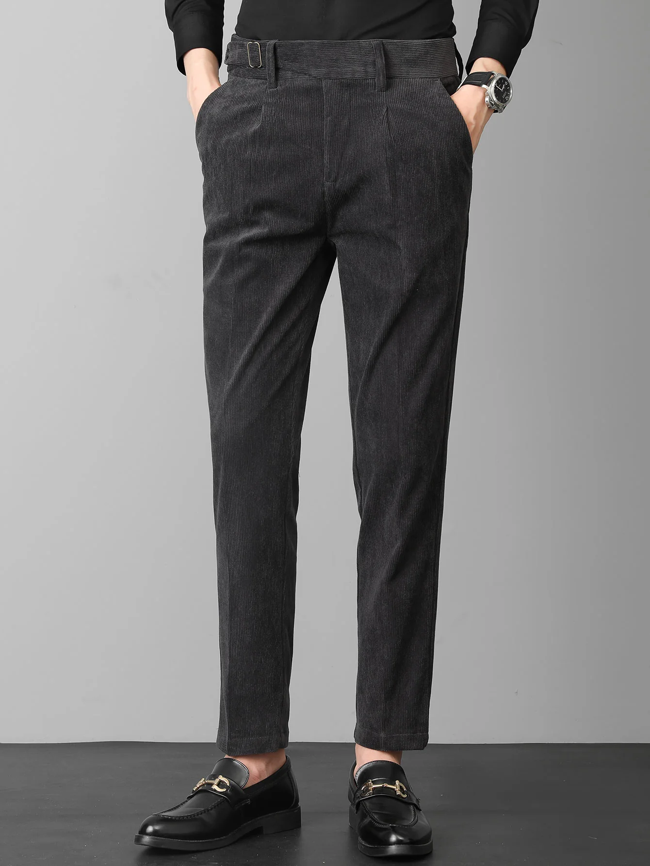 Schlanke Passform Cordhosen Naples - Image 7