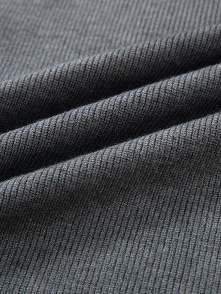 Slim Fit Raglanärmel Crew Neck Pullover - Image 9