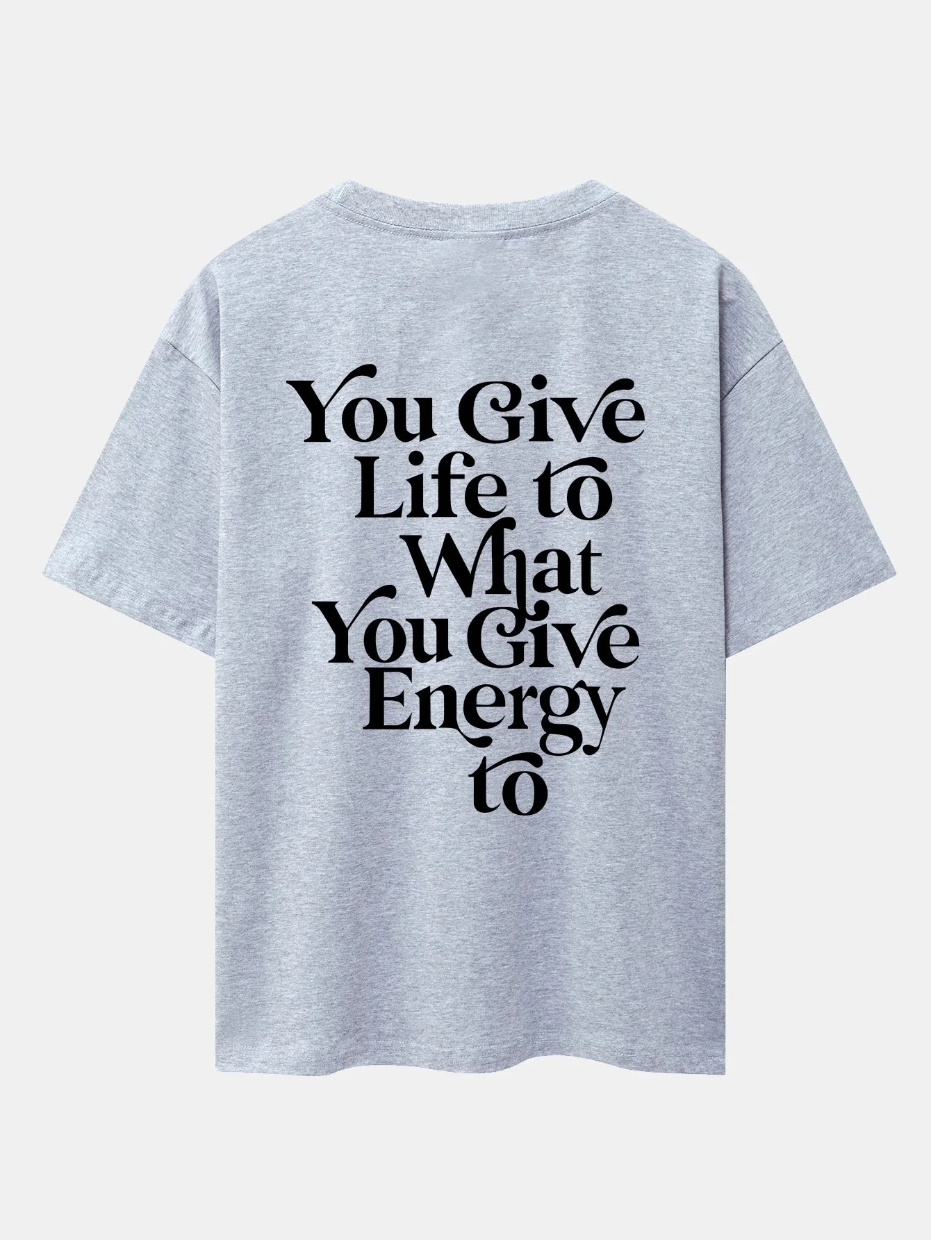 Slogan Rückenprint Drop Shoulder Oversize T-Shirt - Image 19