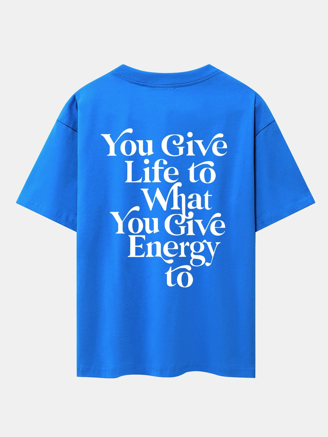 Slogan Rückenprint Drop Shoulder Oversize T-Shirt - Image 23