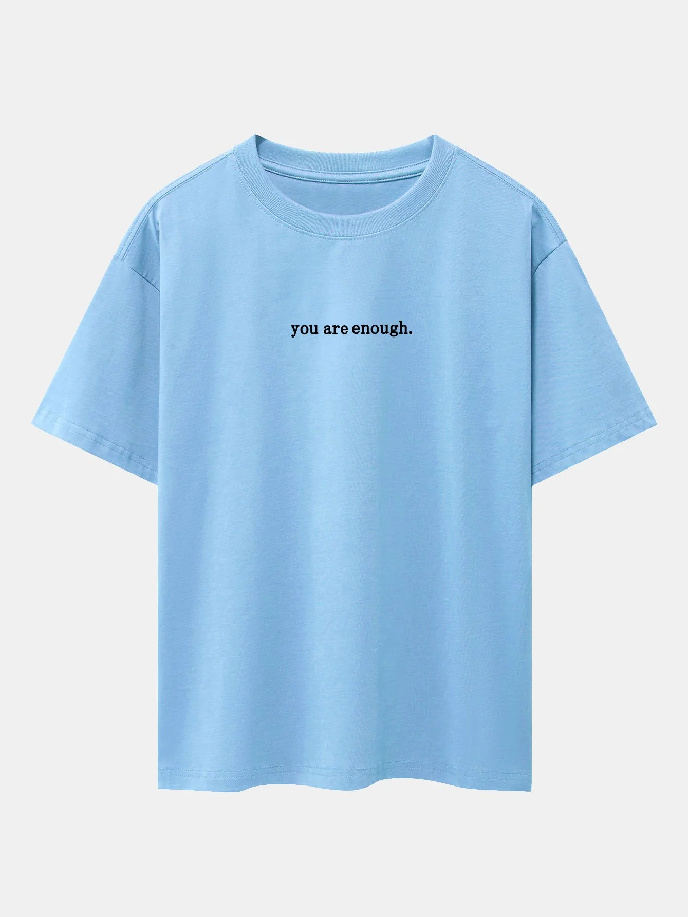 Slogan Rückenprint Drop Shoulder Oversize T-Shirt - Image 15