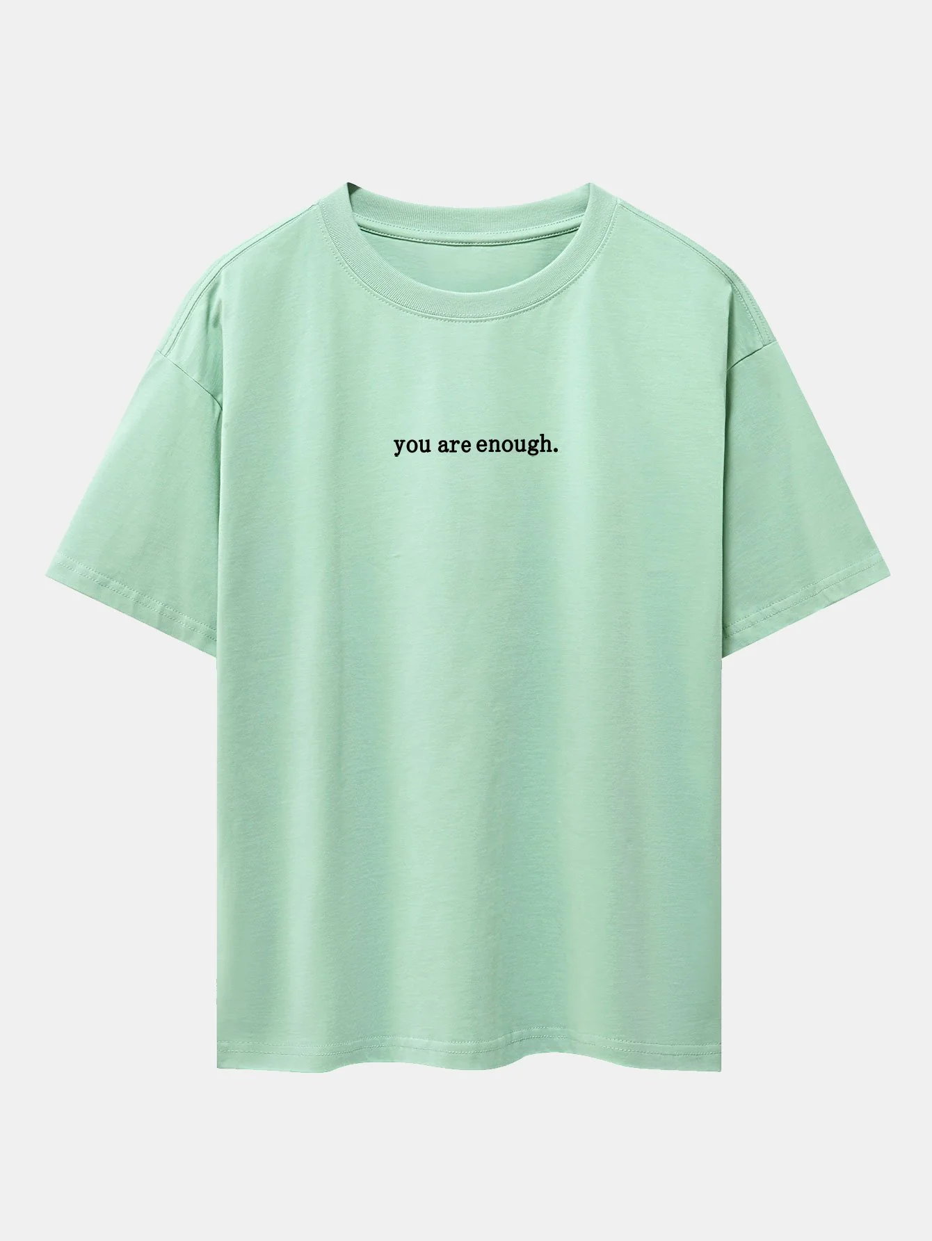 Slogan Rückenprint Drop Shoulder Oversize T-Shirt - Image 27