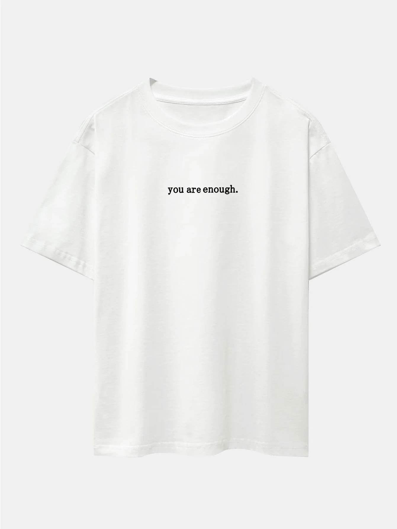 Slogan Rückenprint Drop Shoulder Oversize T-Shirt - Image 5