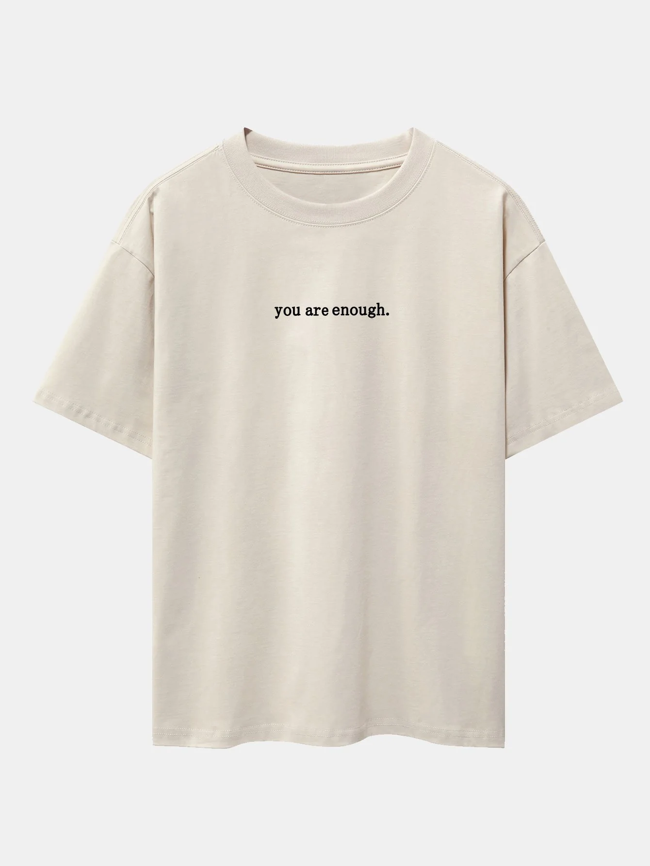 Slogan Rückenprint Drop Shoulder Oversize T-Shirt - Image 7