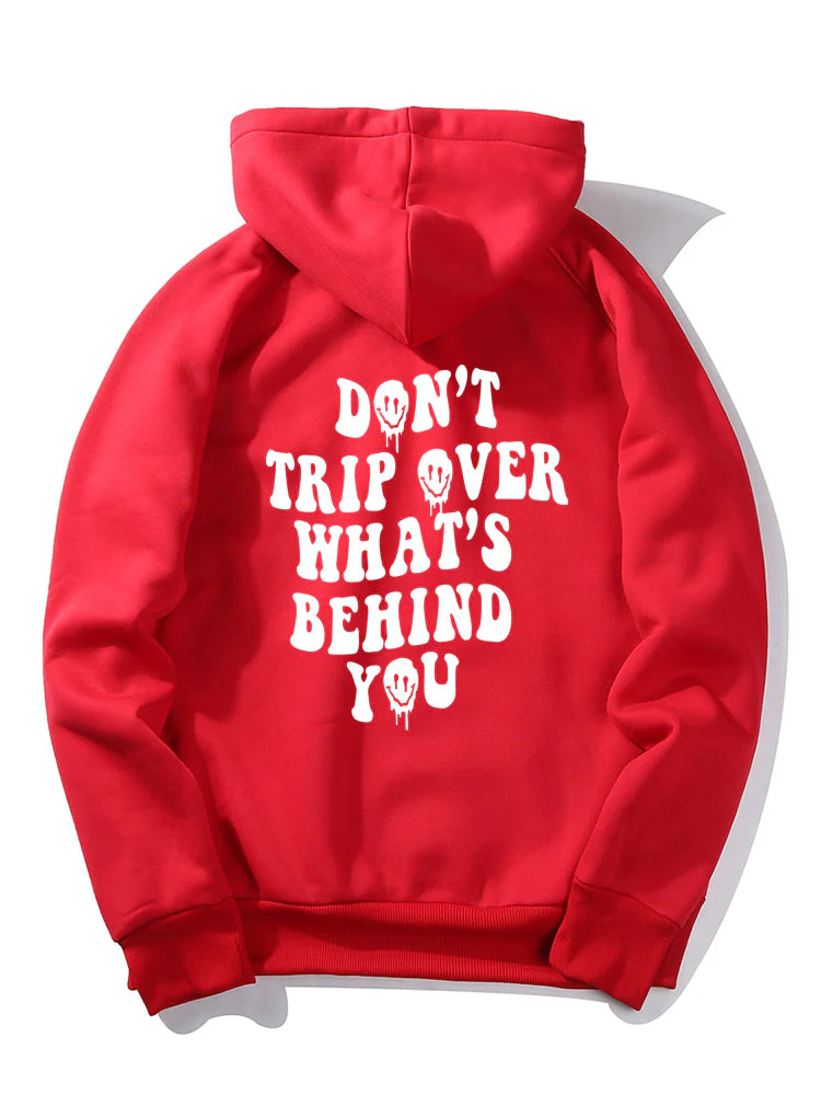 Slogan Rückendruck Hoodie - Image 3