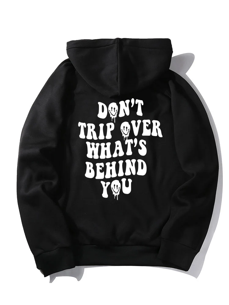 Slogan Rückendruck Hoodie - Image 5