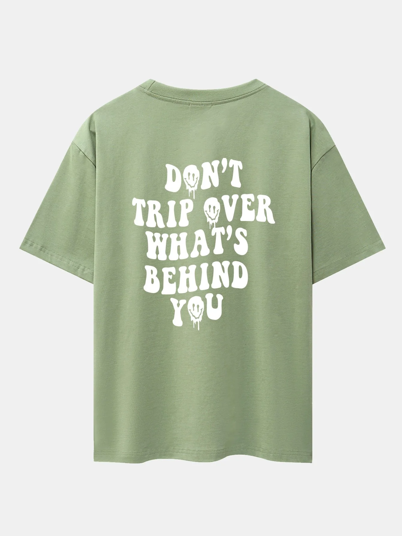 Slogan Rückenprint Oversize T-Shirt - Image 12